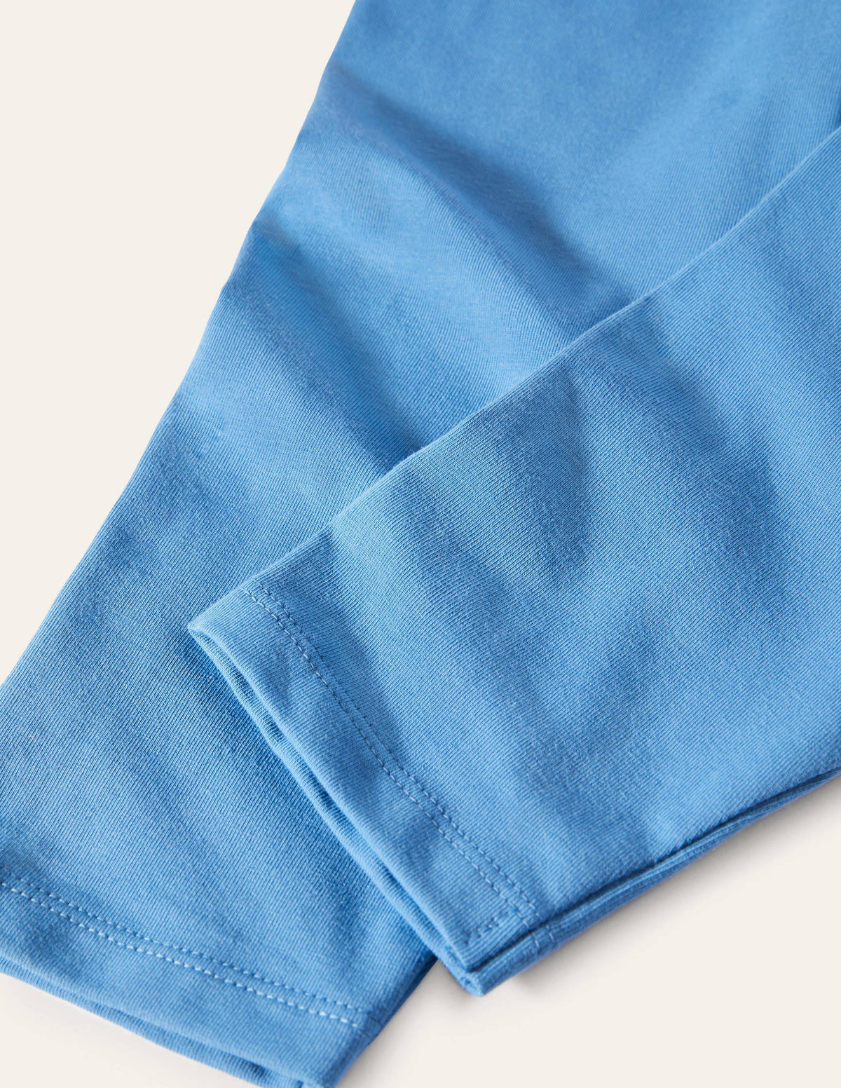 Plain Cropped Leggings-Bright Marina Blue - Image 3
