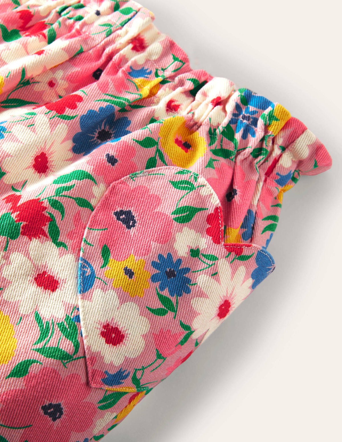 Pull-on Pants-Boto Pink Painterly Floral-3
