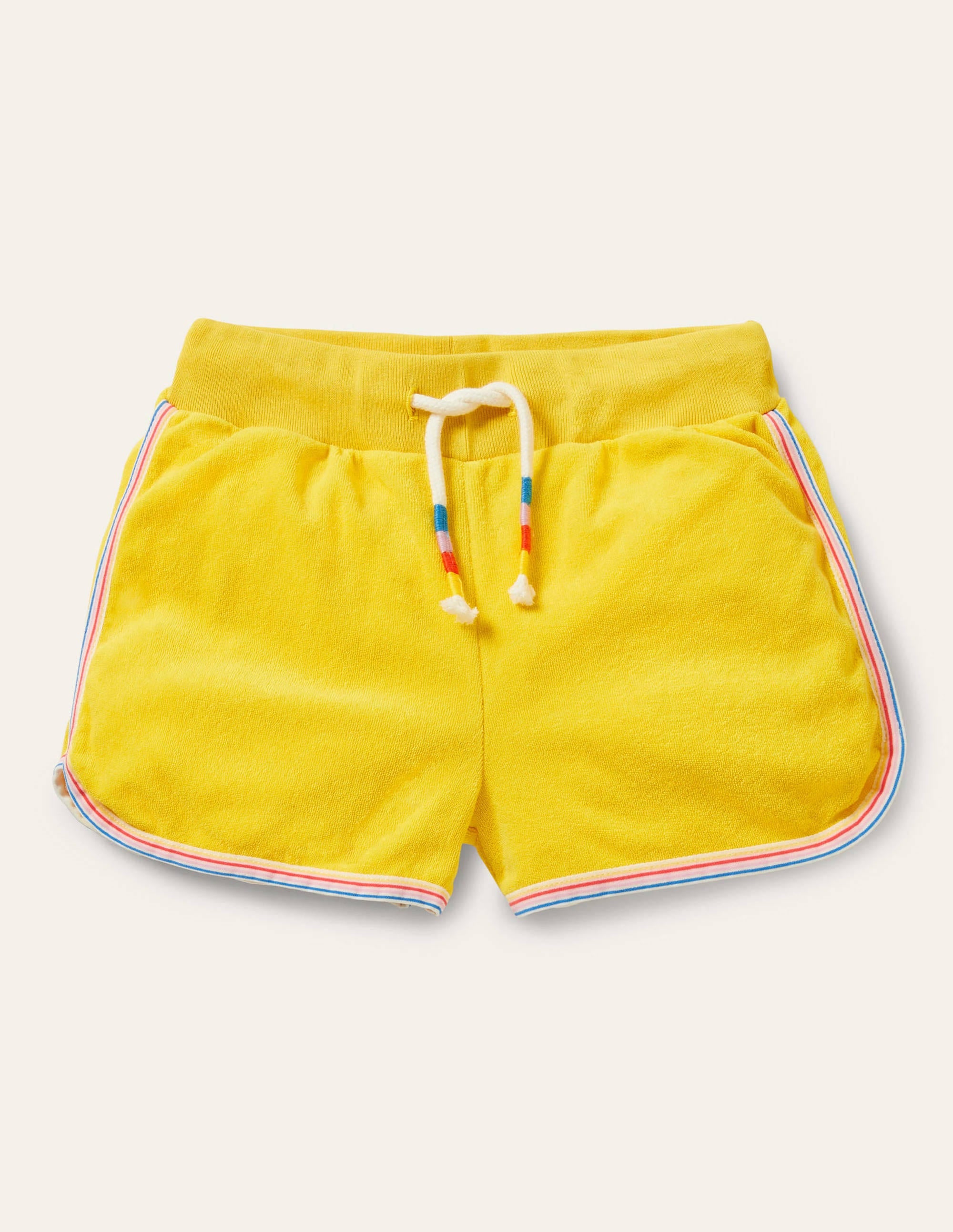 Retro Towelling Shorts-Daffodil Yellow - Image 1