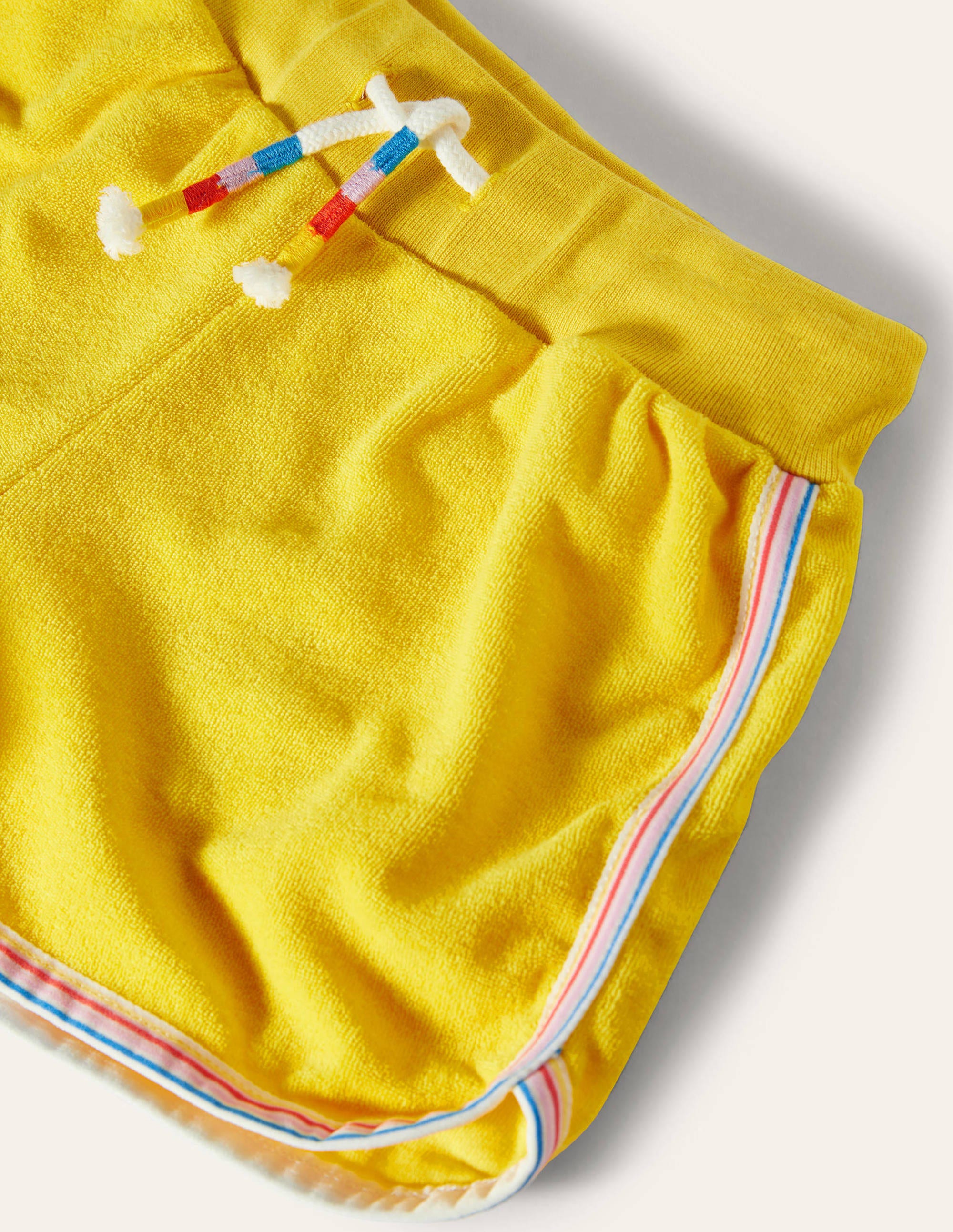 Retro Towelling Shorts-Daffodil Yellow - Image 3