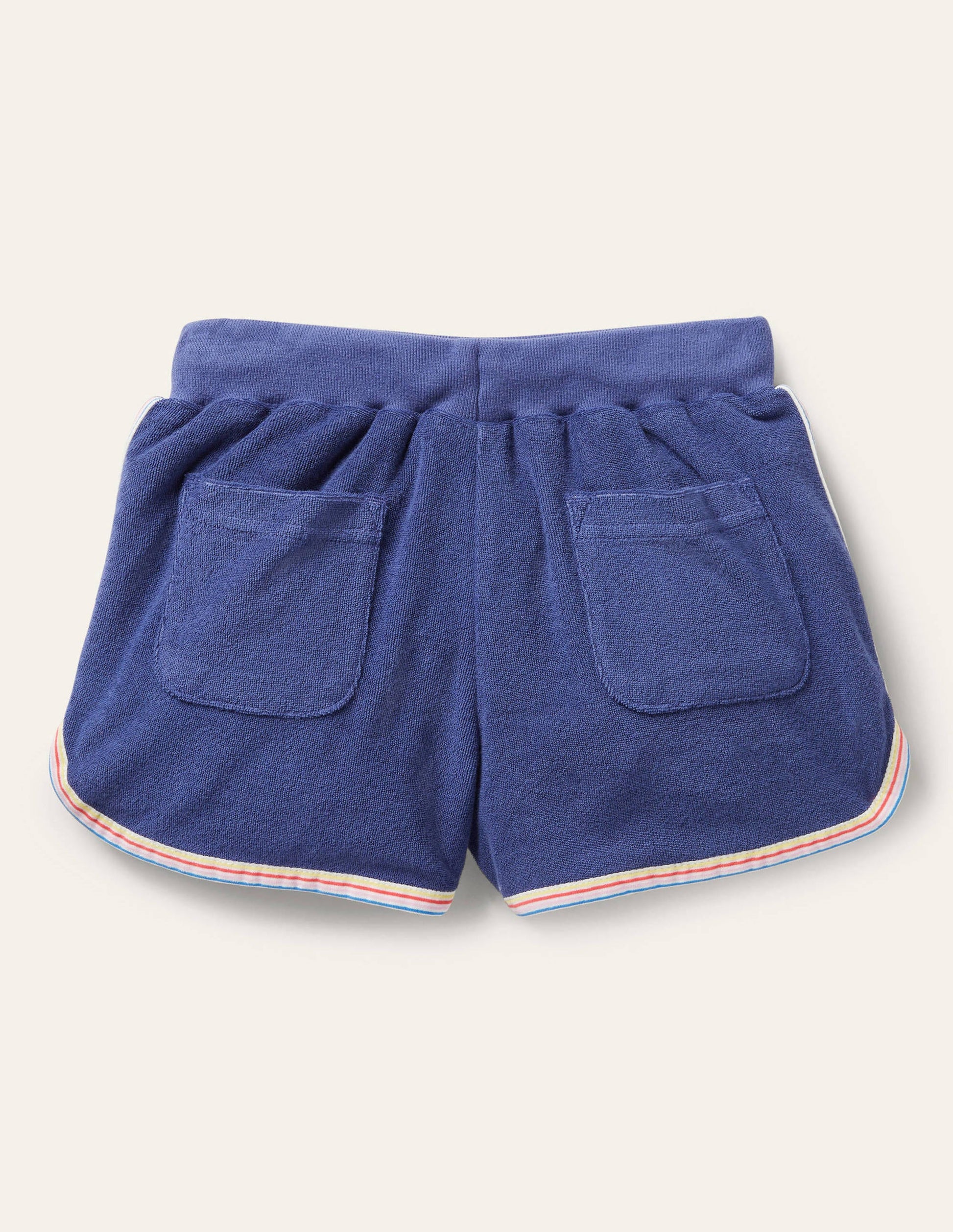 Retro Towelling Shorts-Starboard Blue-2