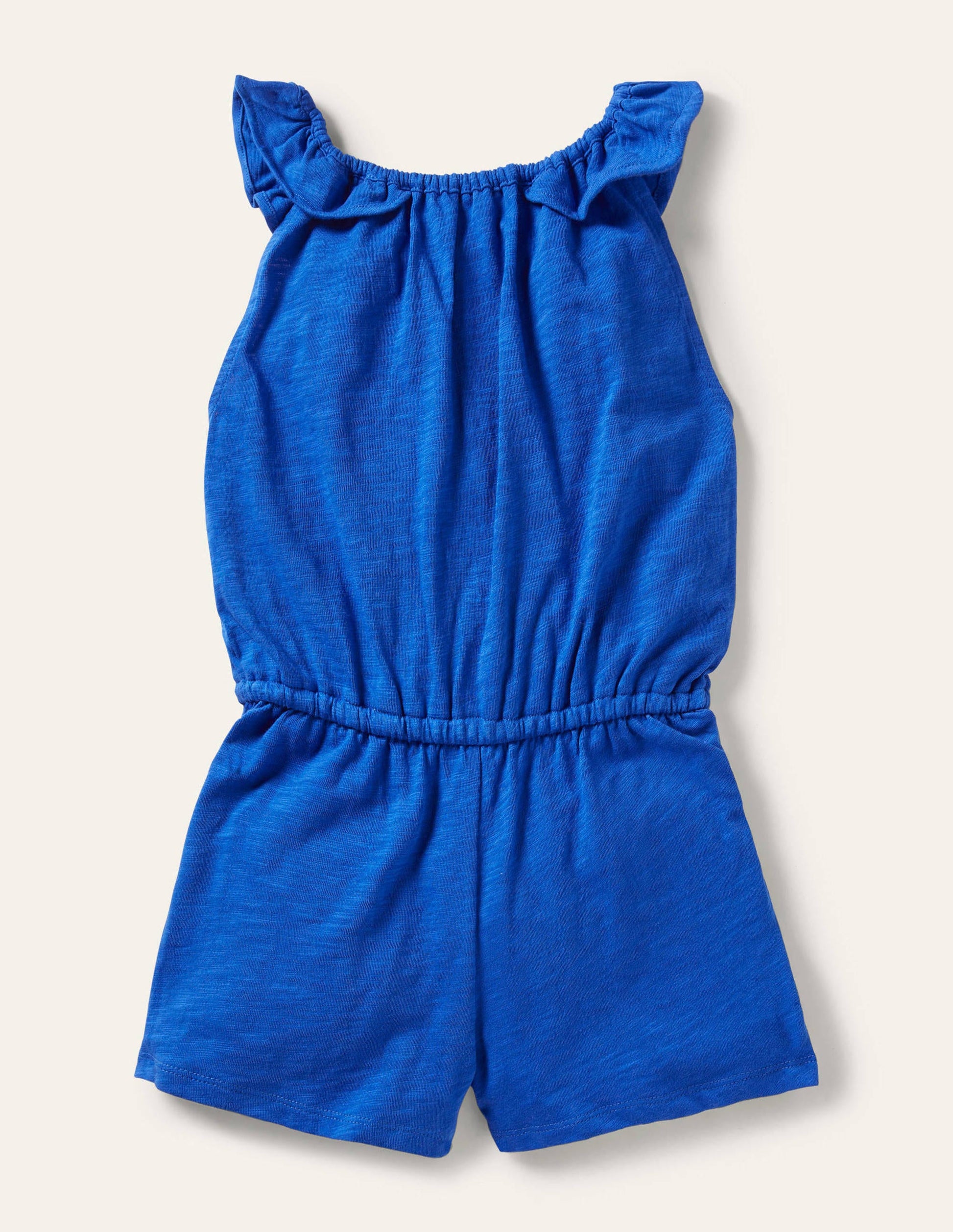 Charlie Pom Jersey Romper-Bold Blue-2