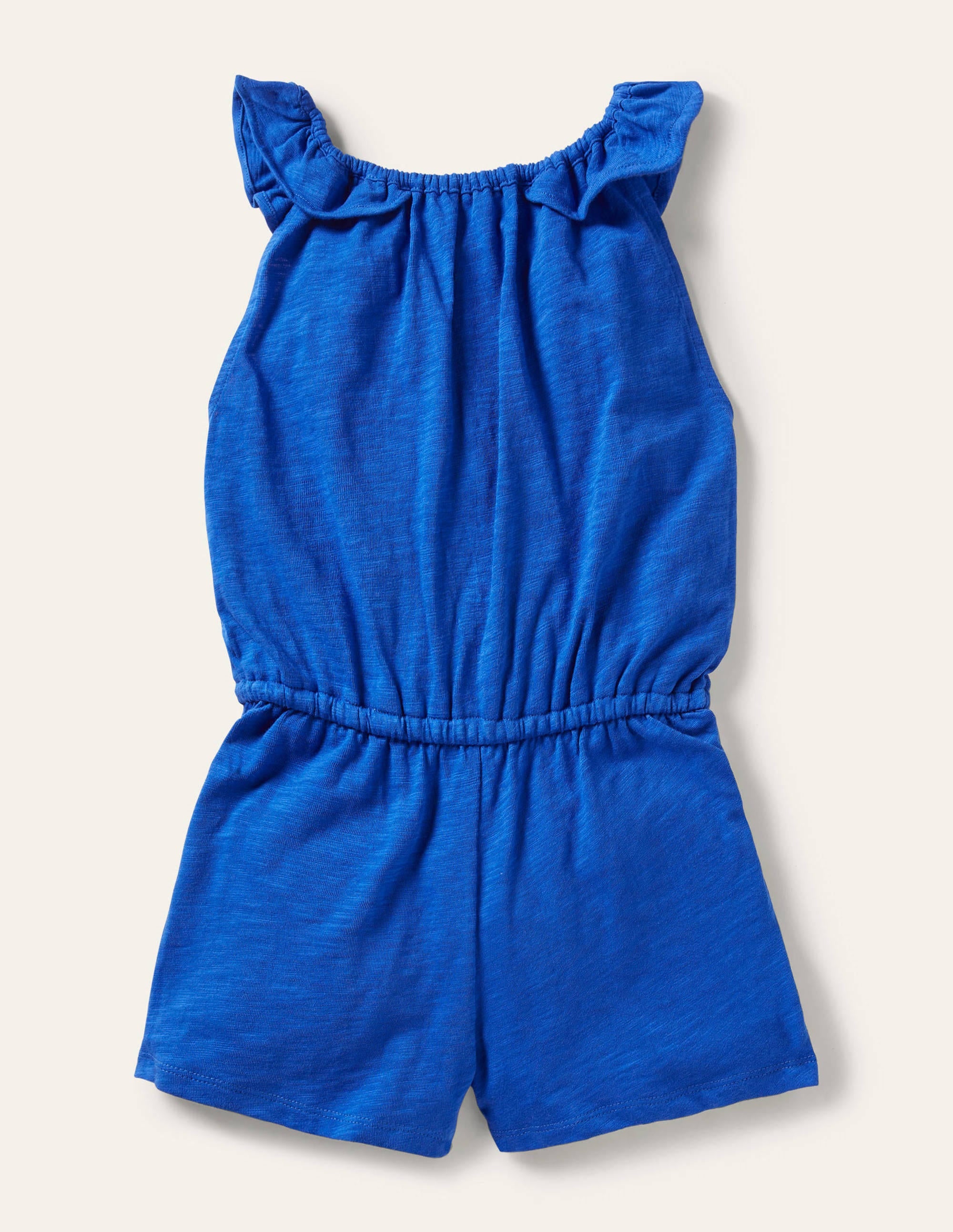 Charlie Pom Jersey Romper-Bold Blue - Image 2