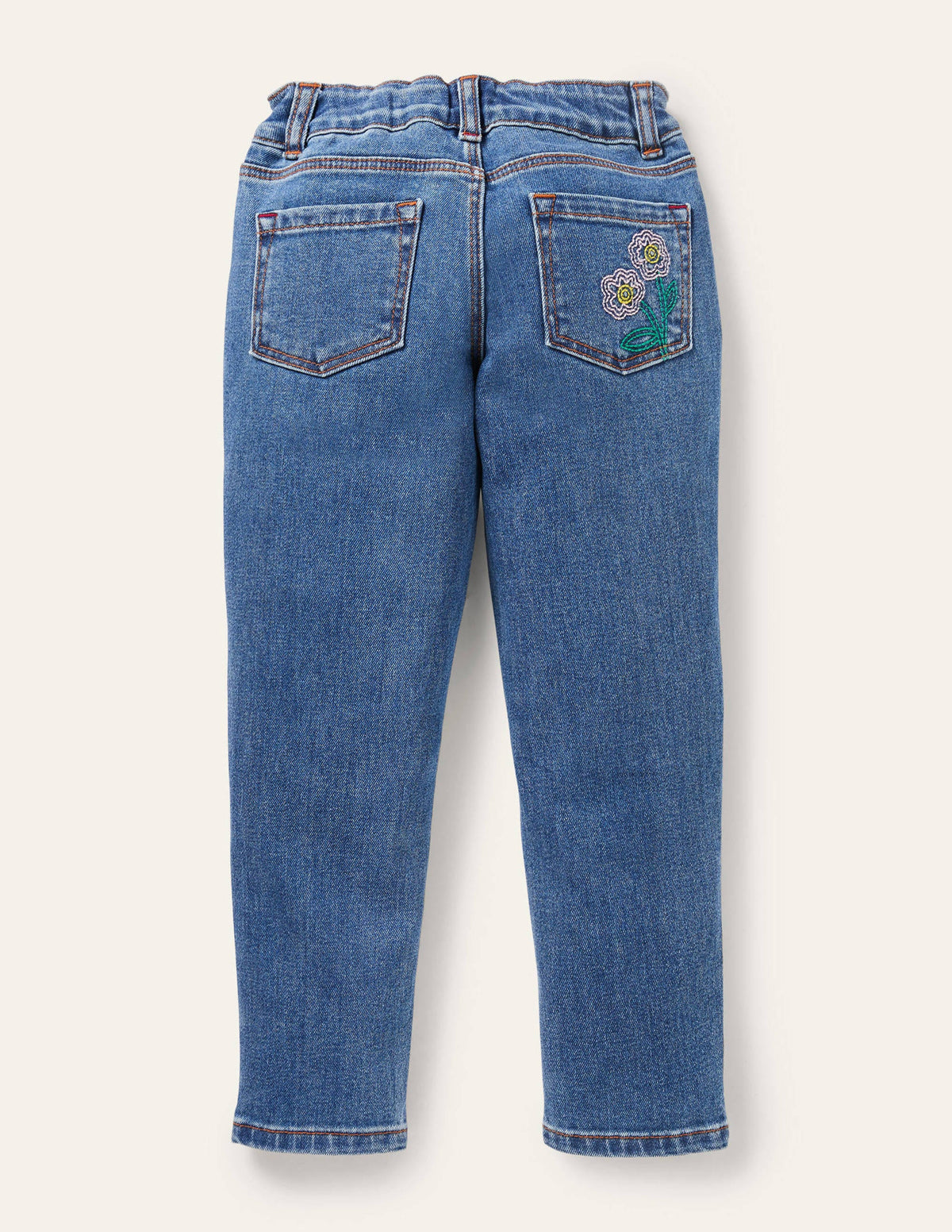 Girlfriend Jeans-Light Vintage Denim Floral-2