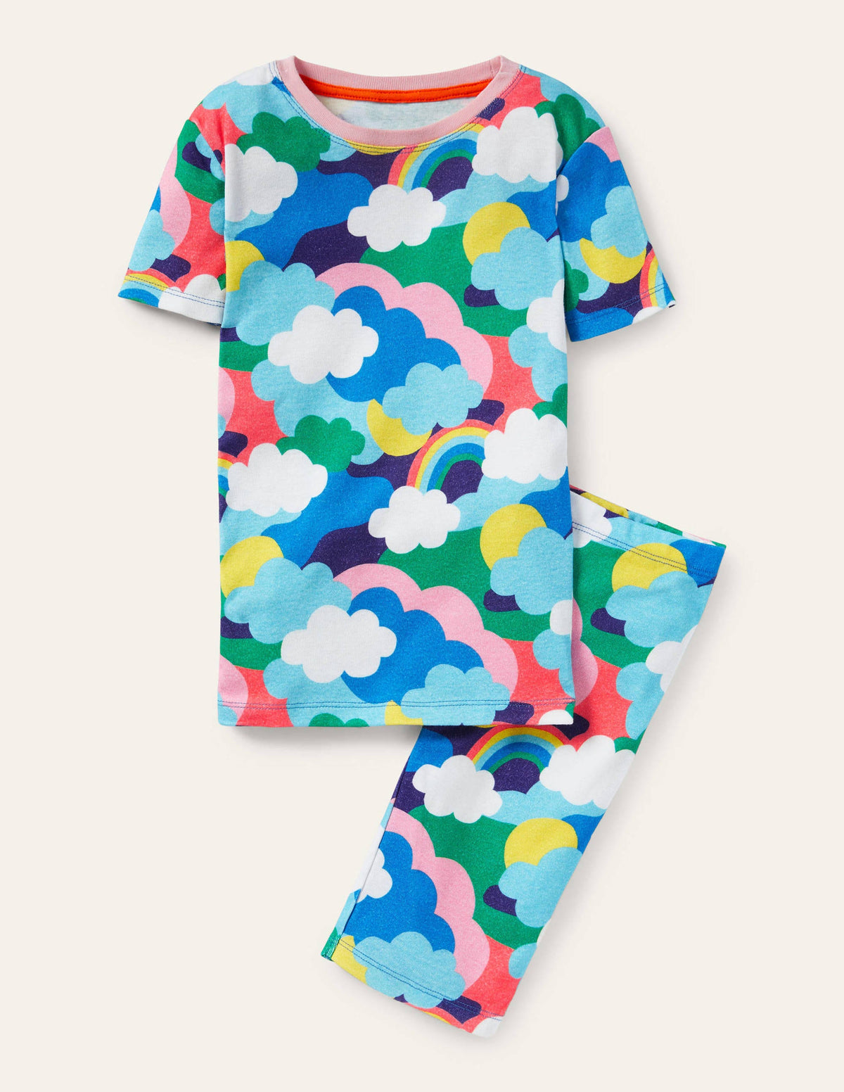 Snug Glow-in-the-dark Pajamas-Multi Cloud Camo - Image 1