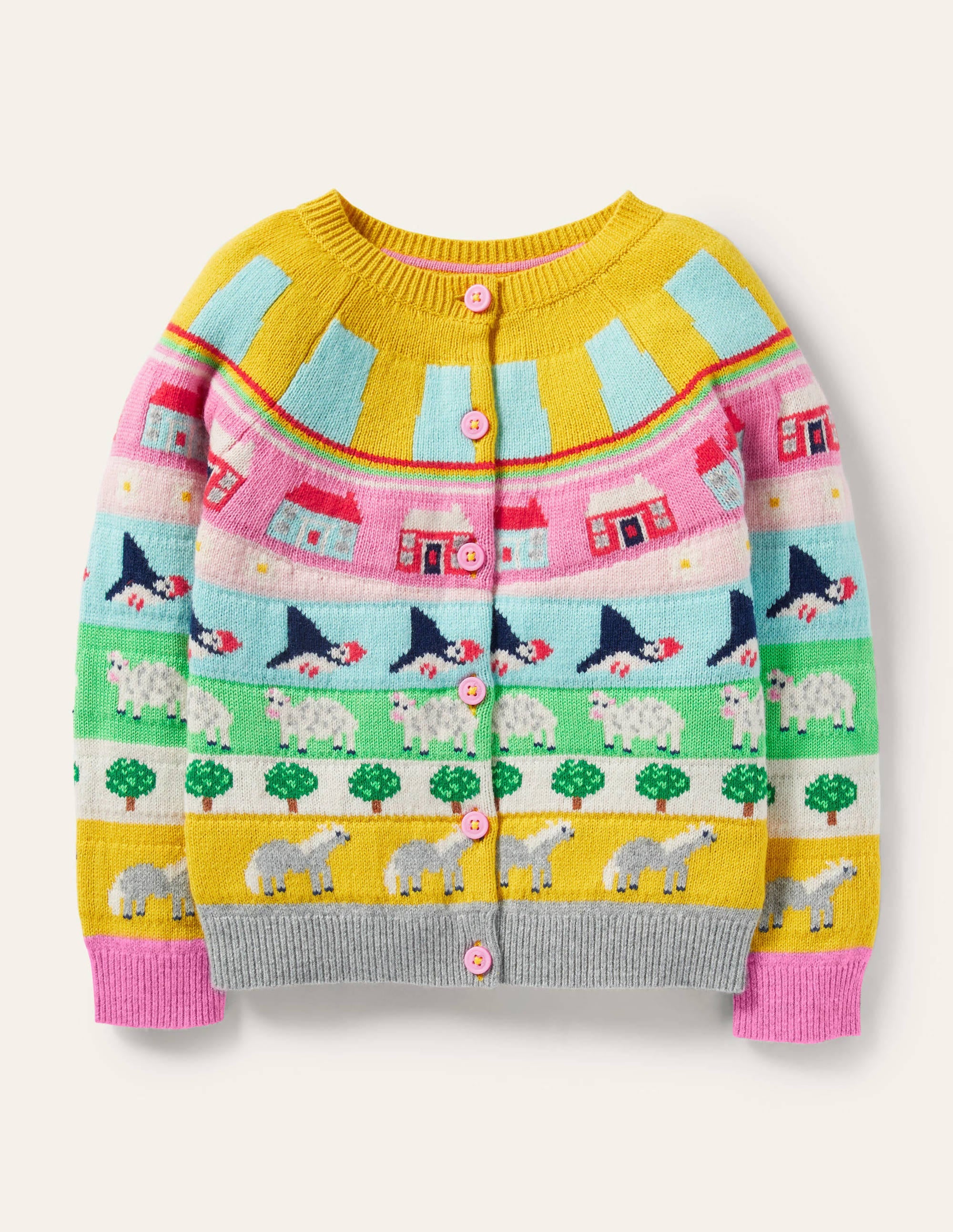 Fair Isle Cardigan-Multi Fair Isle - Image 1