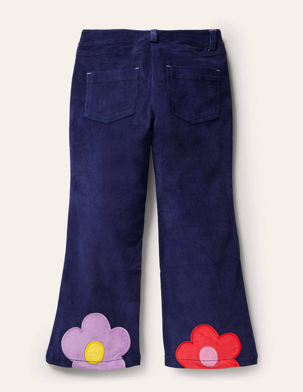 Cord Flower Pants-College Navy - Image 2
