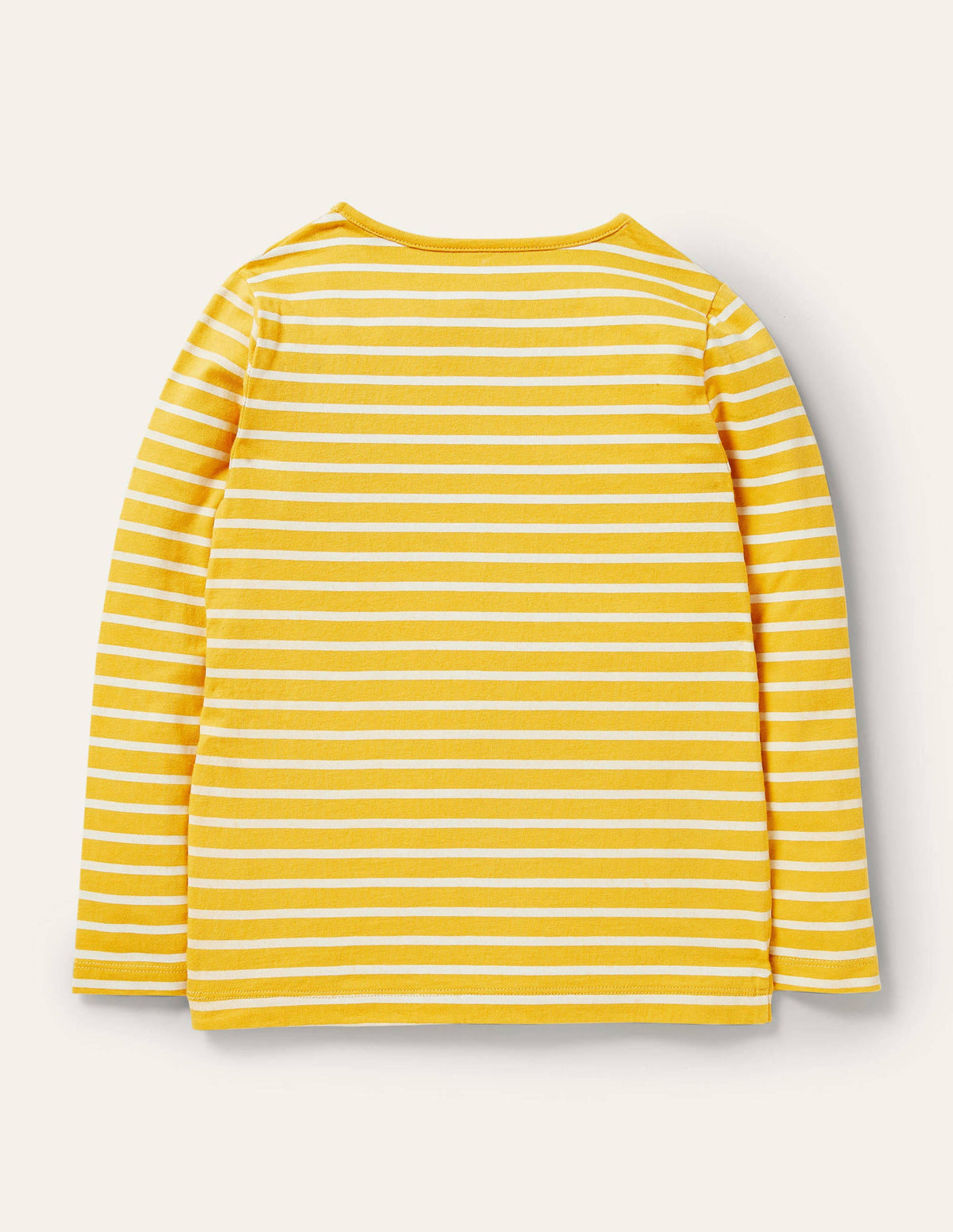Big Appliqué T-shirt-Sweetcorn Yellow/Ivory Birds - Image 2