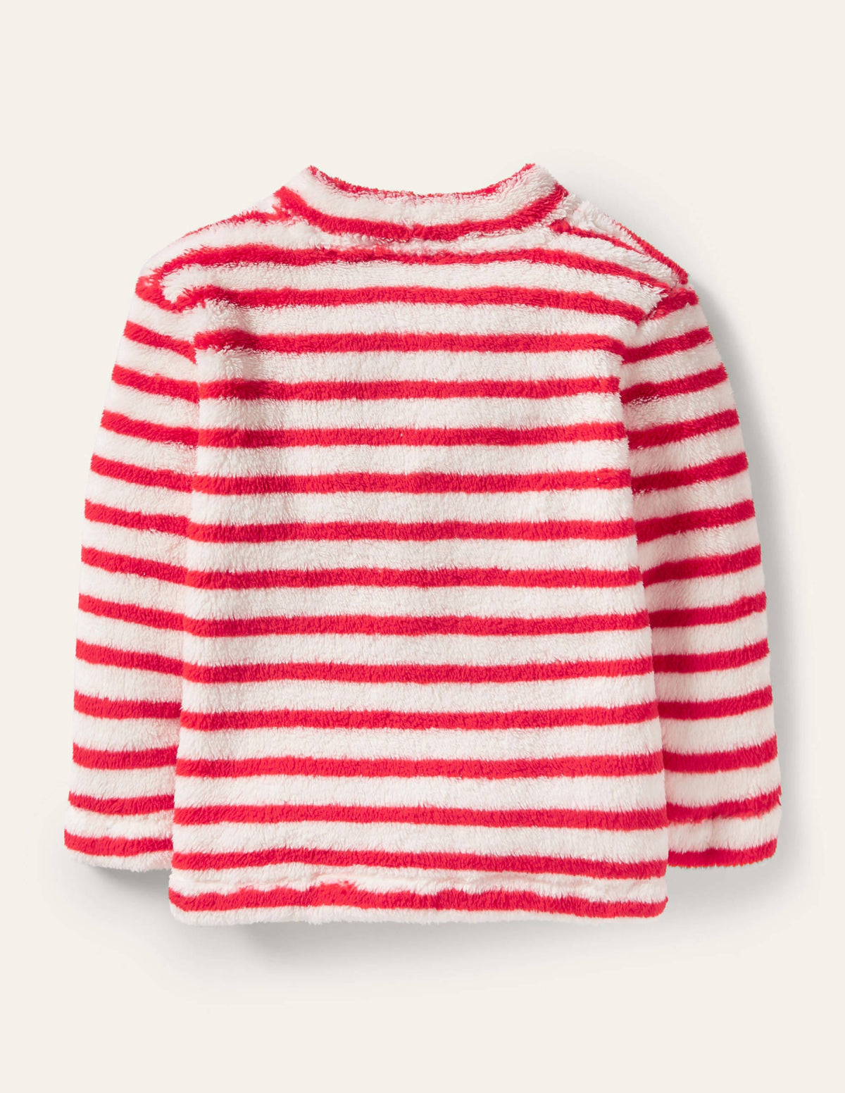 Cosy Funnel Neck Top-Strawberry Tart Red/Ivory-2