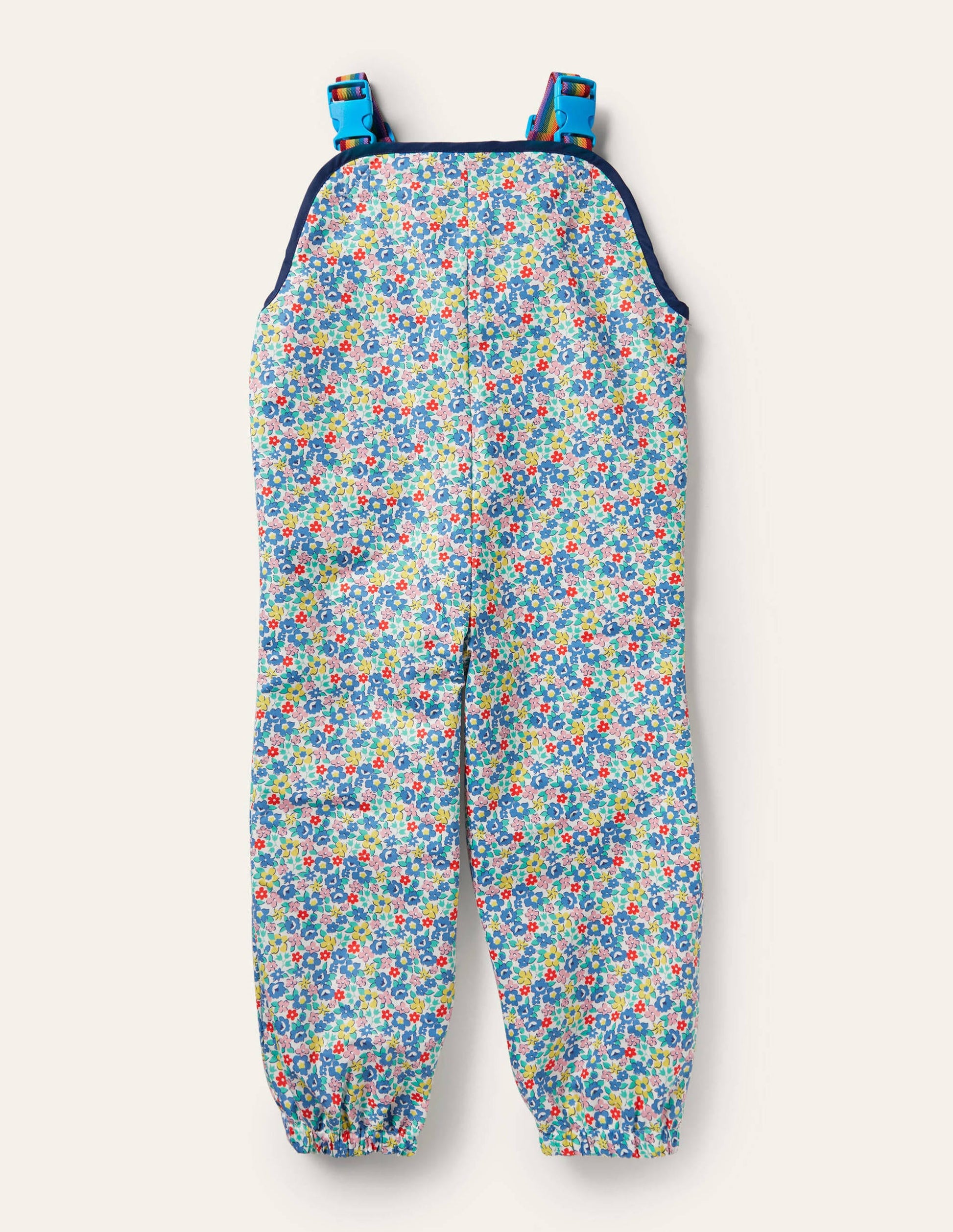 Puddle Suit Overalls-Multi Spring Floral-1