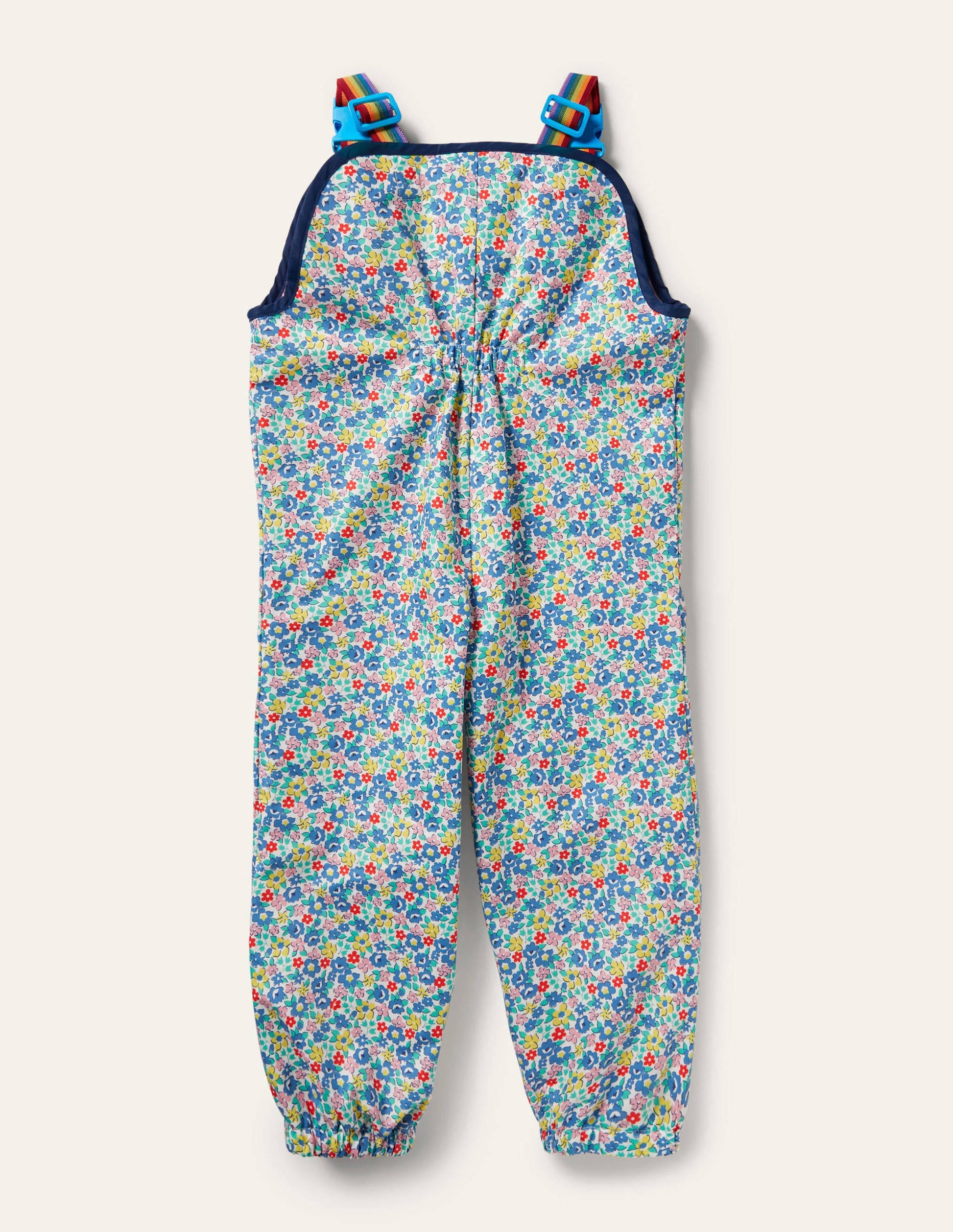 Puddle Suit Overalls-Multi Spring Floral-2
