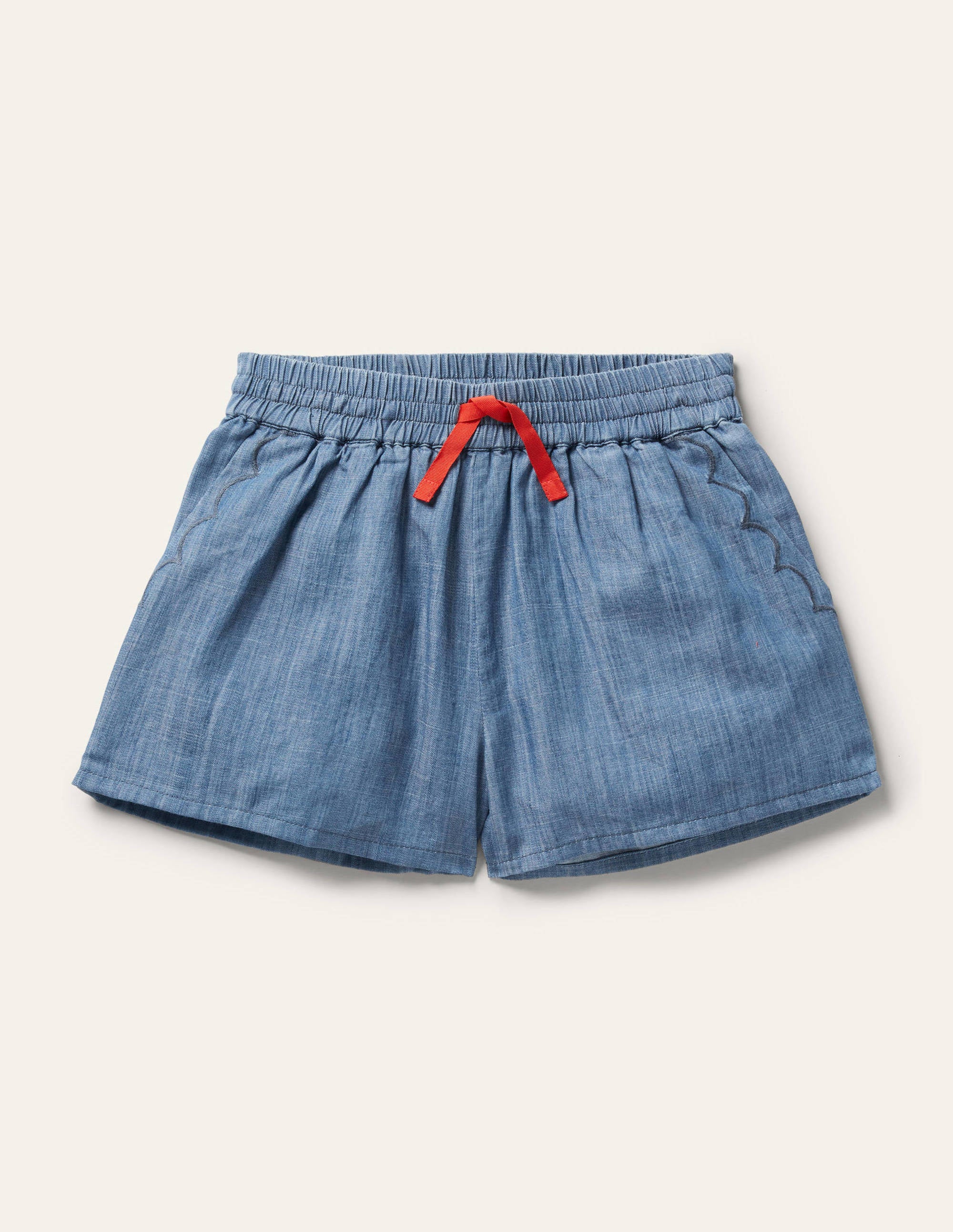 Woven Shorts-Chambray - Image 1