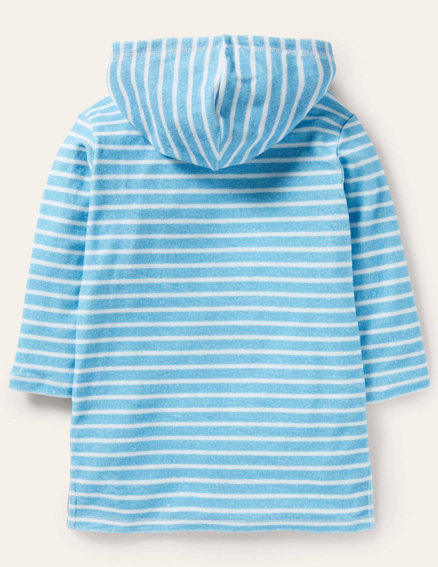 Appliqué Towelling Beach Dress-Aqua/Ivory Sea Friends