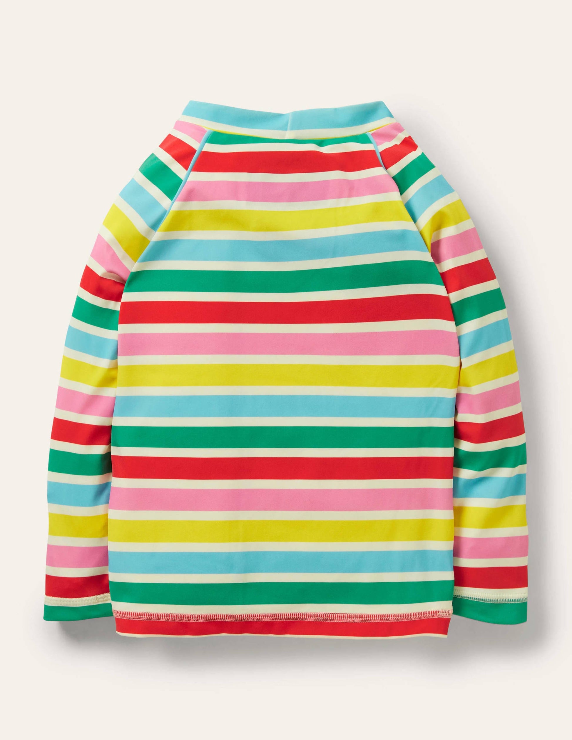 Patterned Rash Guard-Ivory/Multi Rainbow-2