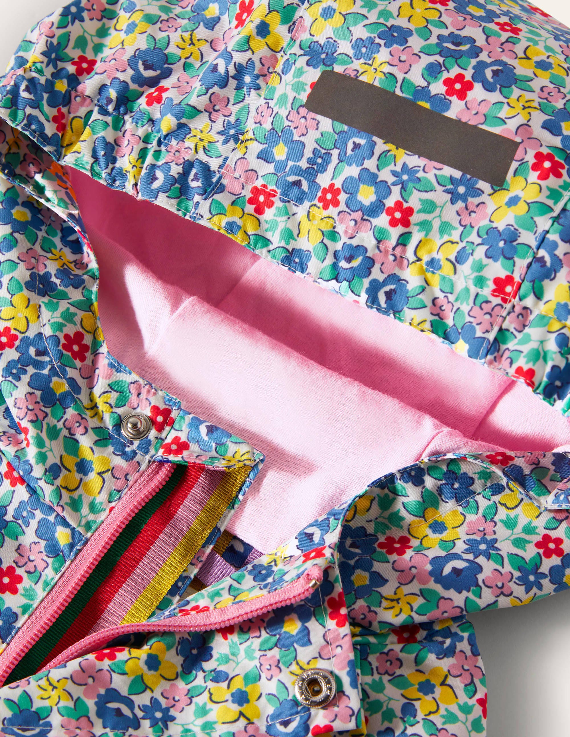 Waterproof Rain Jacket-Multi Spring Floral - Image 3