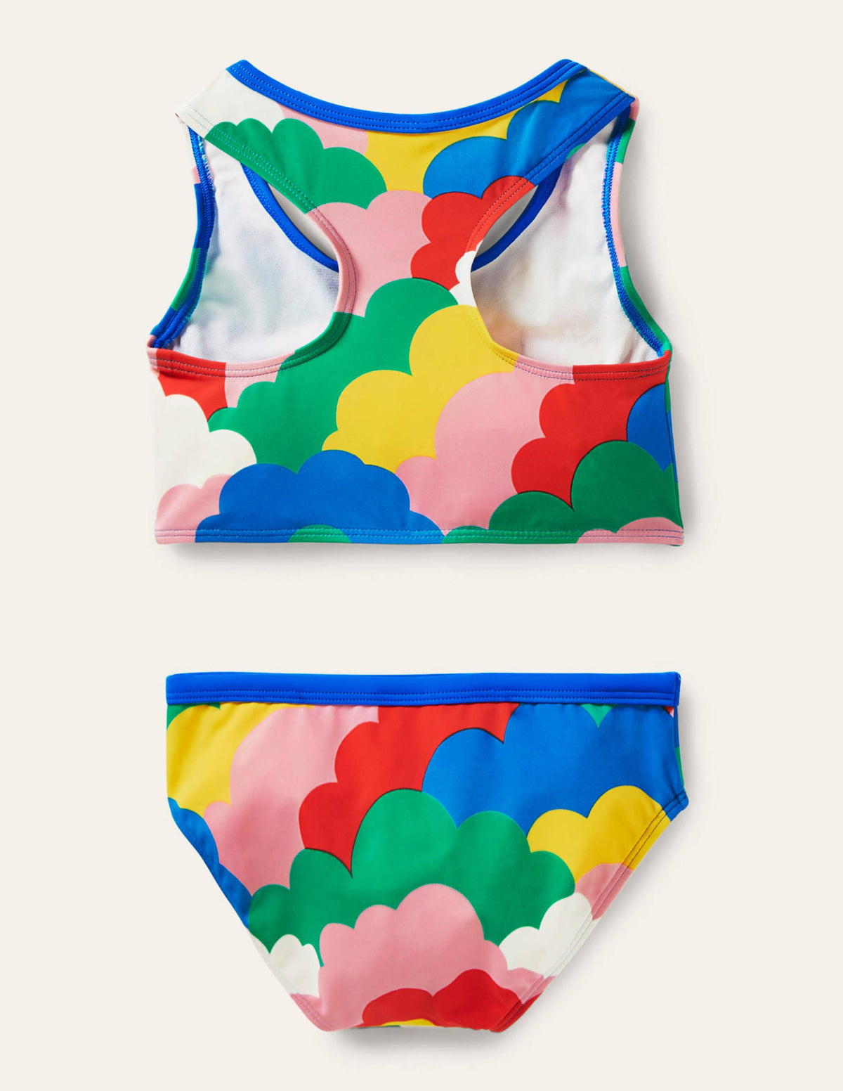 Racerback Bikini Set-Multi Clouds - Image 2