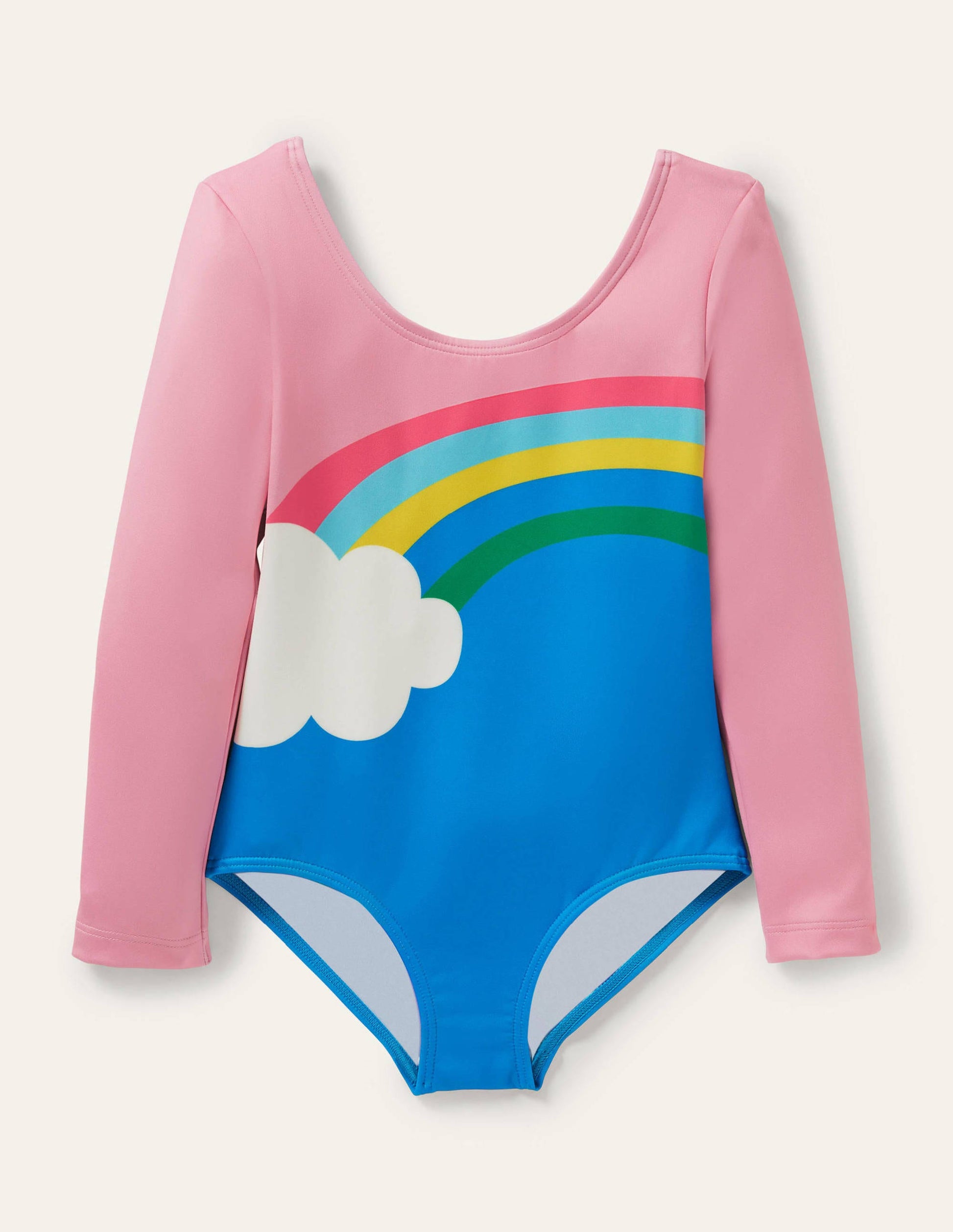 Activewear Leotard-Pink Lemonade Rainbow-1