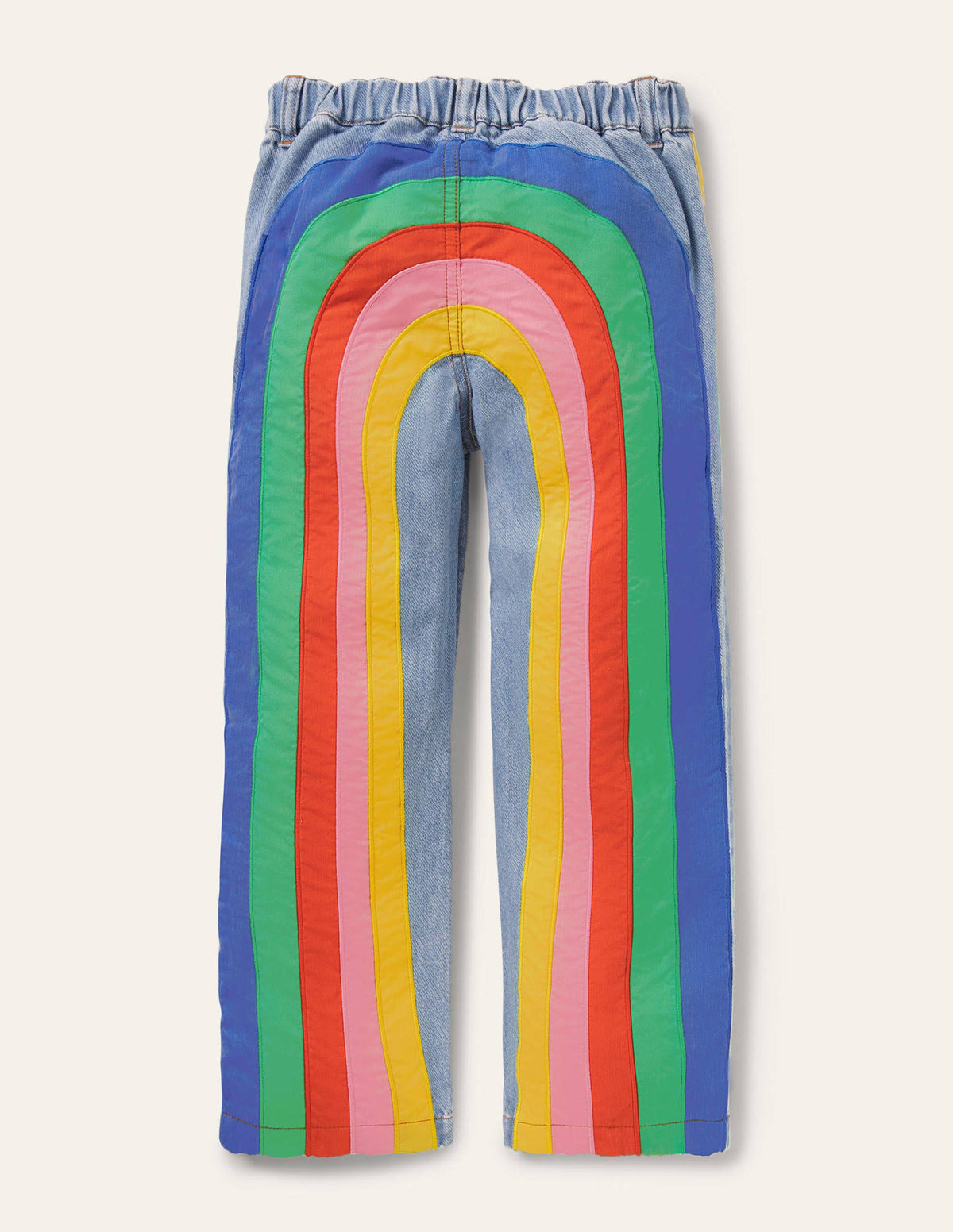 Appliqué Jeans-Mid Vintage Denim Weather-2