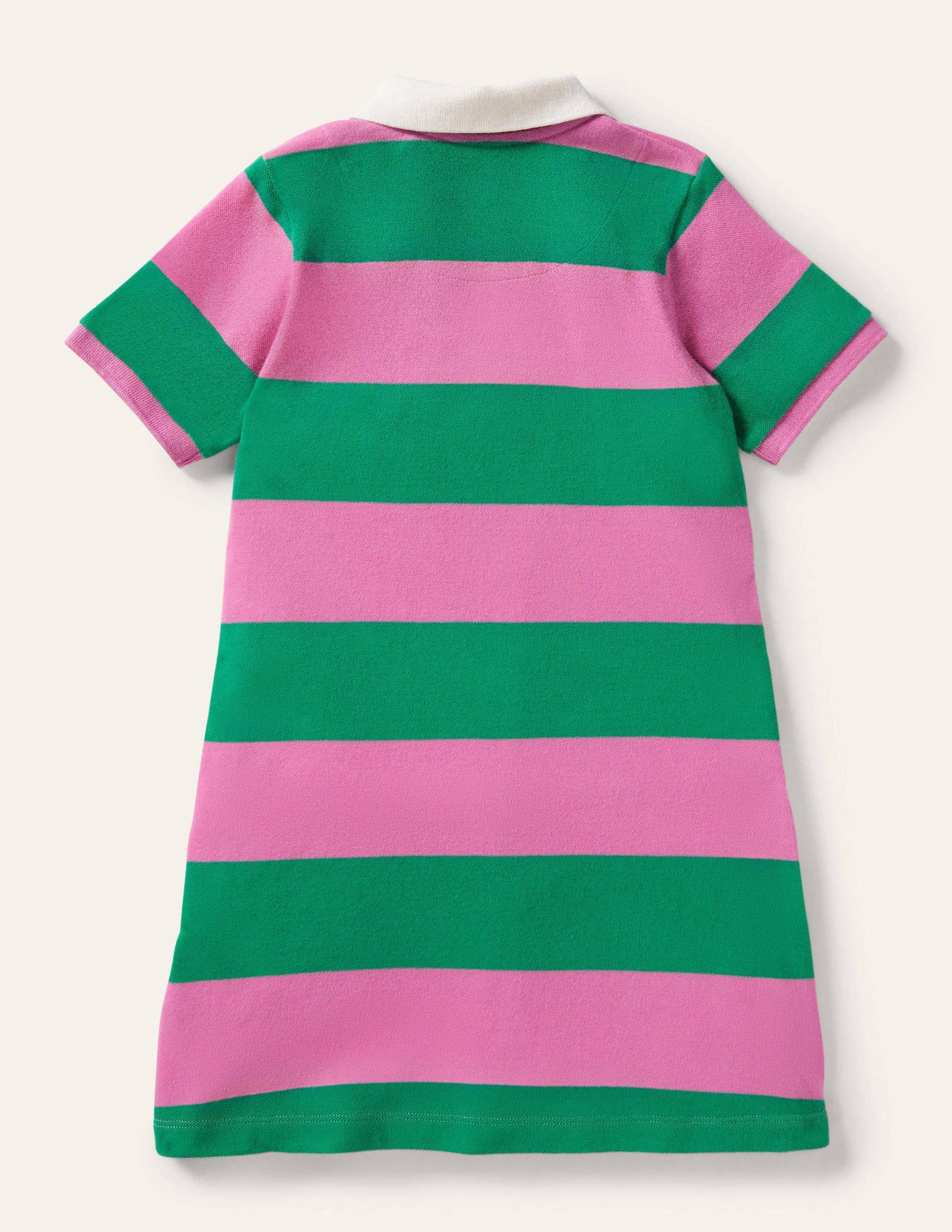 Appliqué Polo Dress-Green Pepper/Pink Horse-2