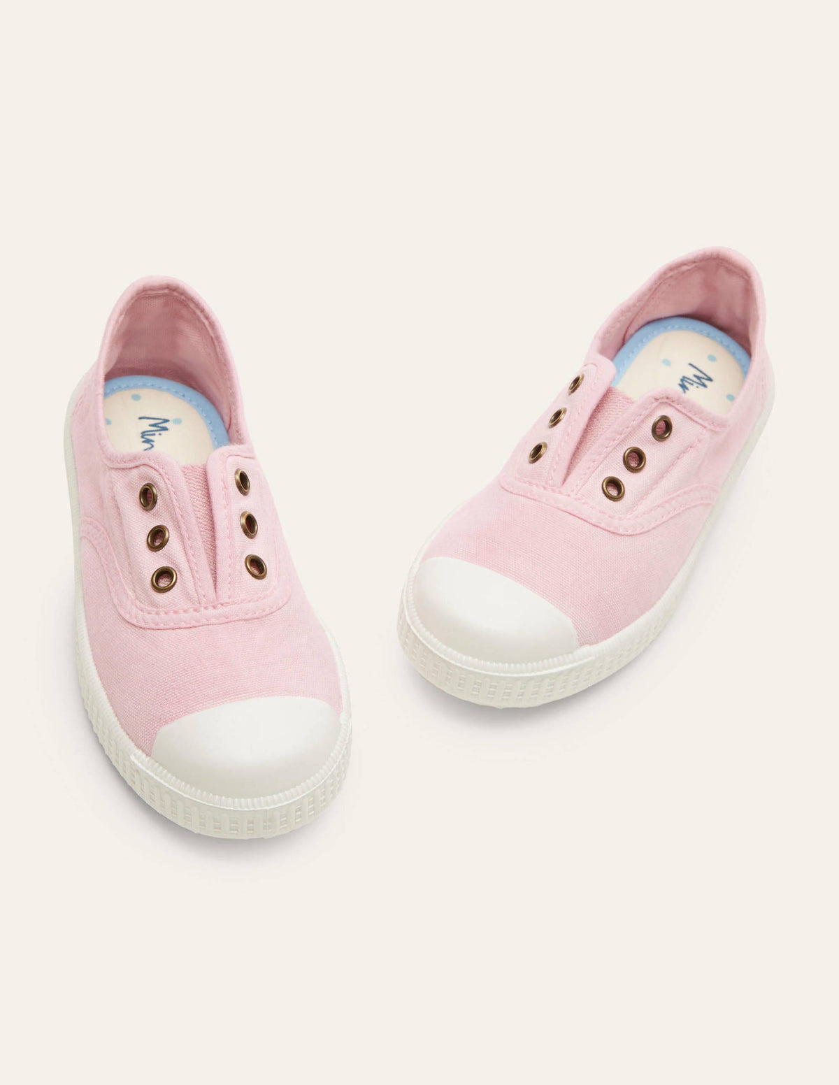 Laceless Canvas Pull-ons-Pink - Image 1