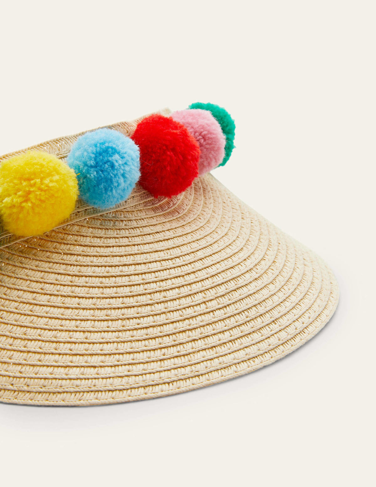 Visor-Multi Pom Poms-2