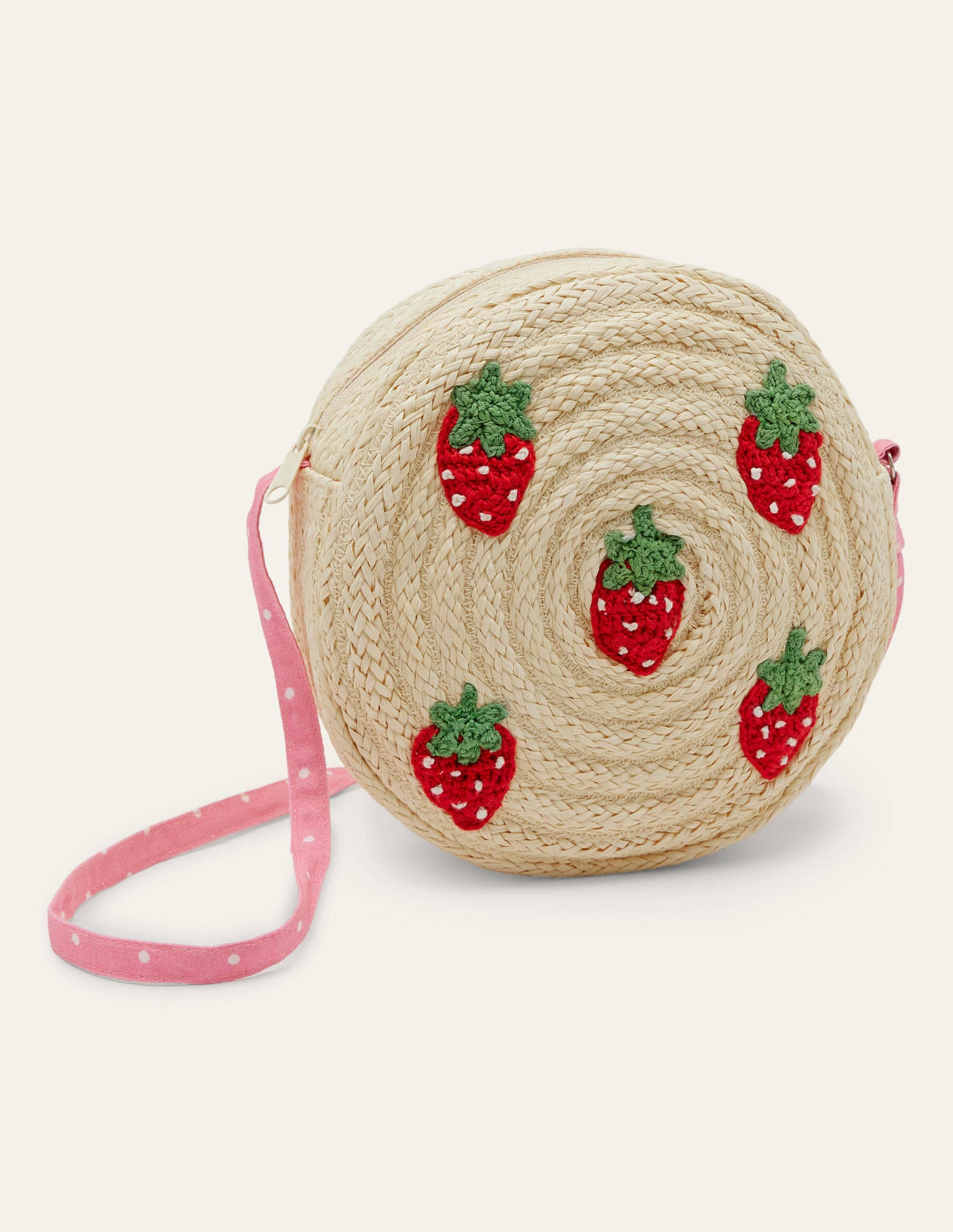 Straw Bag-Natural Strawberries - Image 1