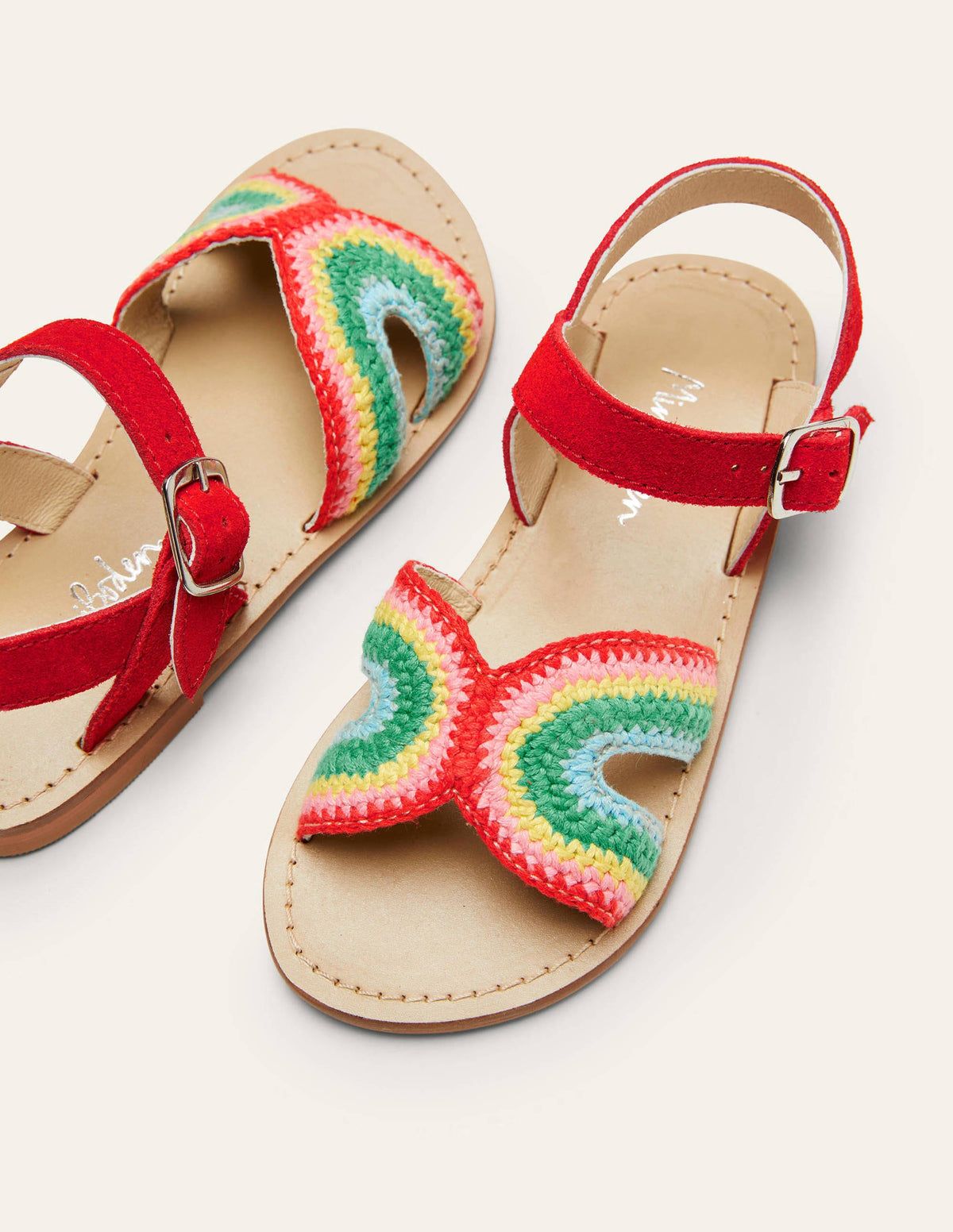 Crochet Sandals-Rainbow Red - Image 1