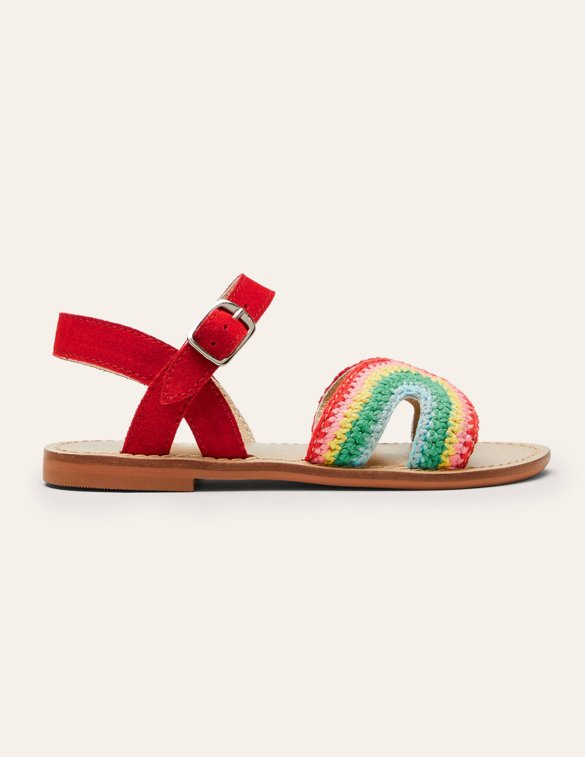 Crochet Sandals-Rainbow Red - Image 2