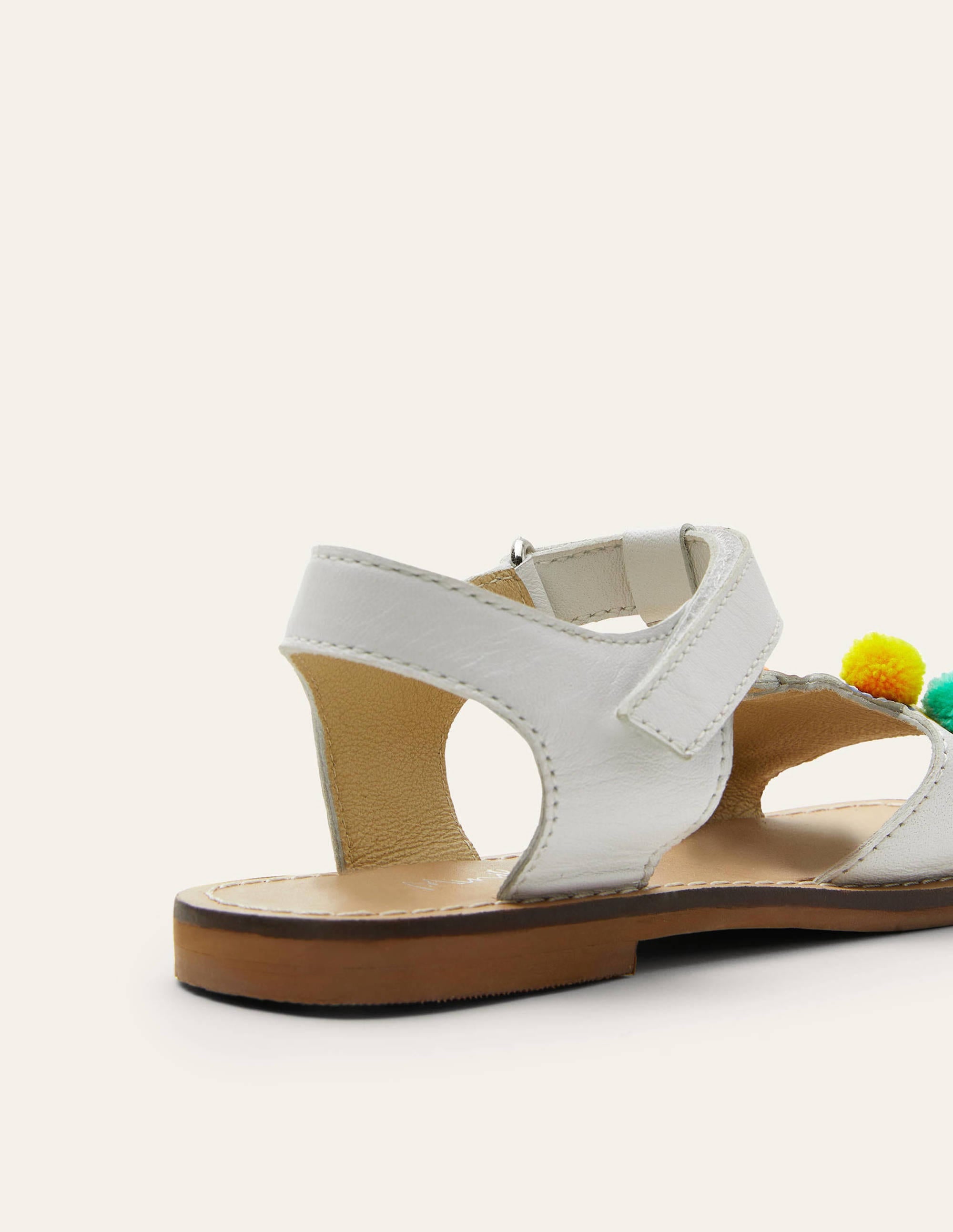 Fun Leather Sandals-Multi Peacock - Image 3