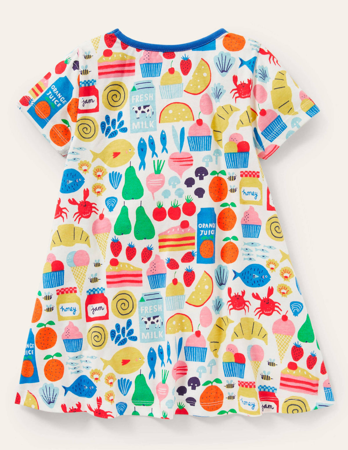 Short-sleeved Printed Tunic-Multi Farmers Market - Image 2