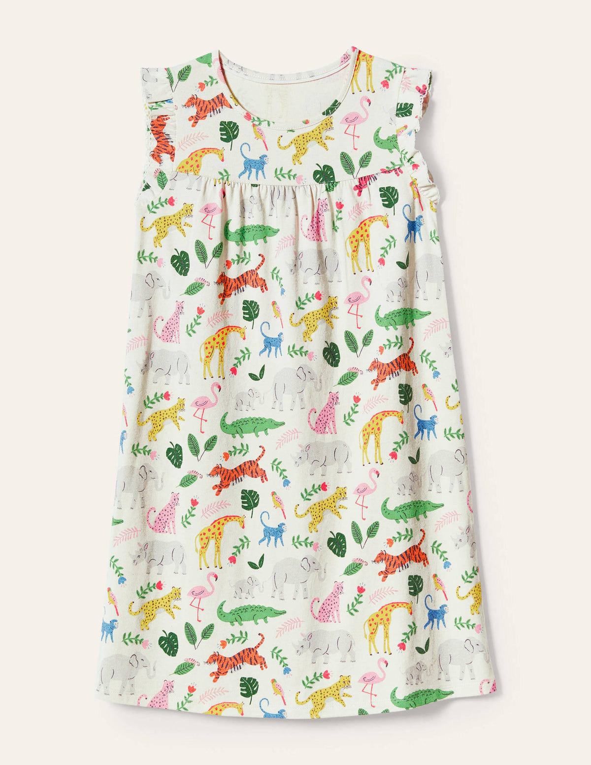 Printed Nightgown-Multi Jungle Stamp - Image 1