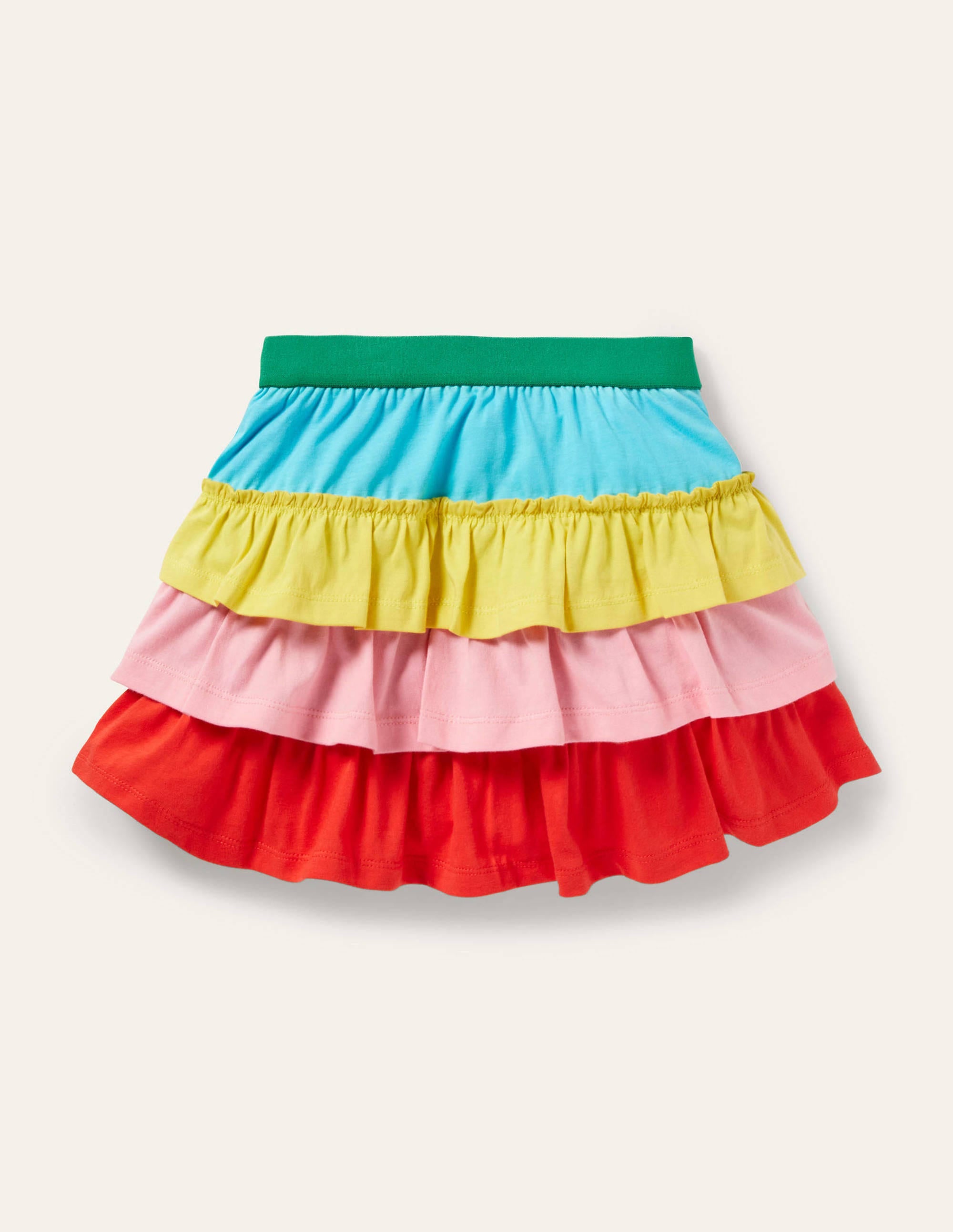 Jersey Ruffle Skort-Multi Colourblock - Image 1