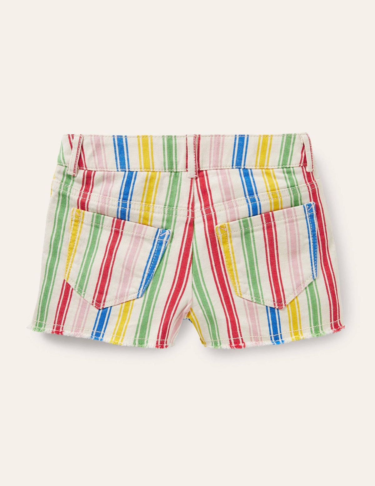 Denim Shorts-Multi Stripe - Image 2