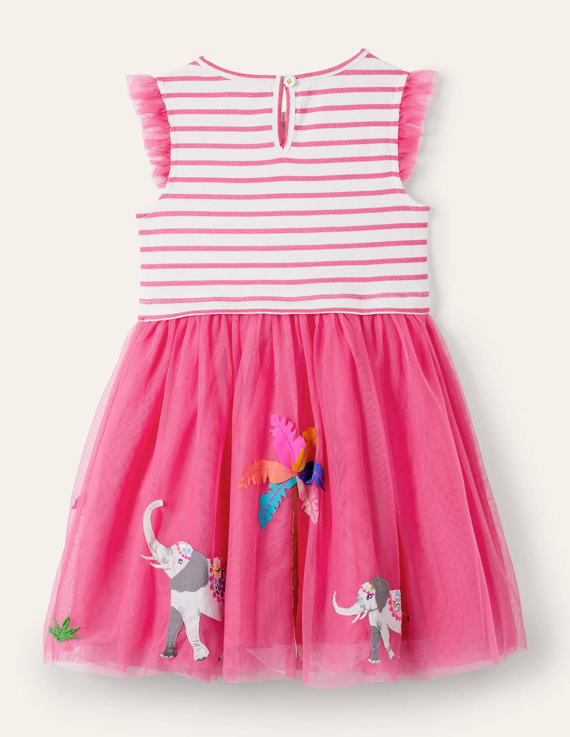 Tulle Dress-Tutti Fruity Elephants-2