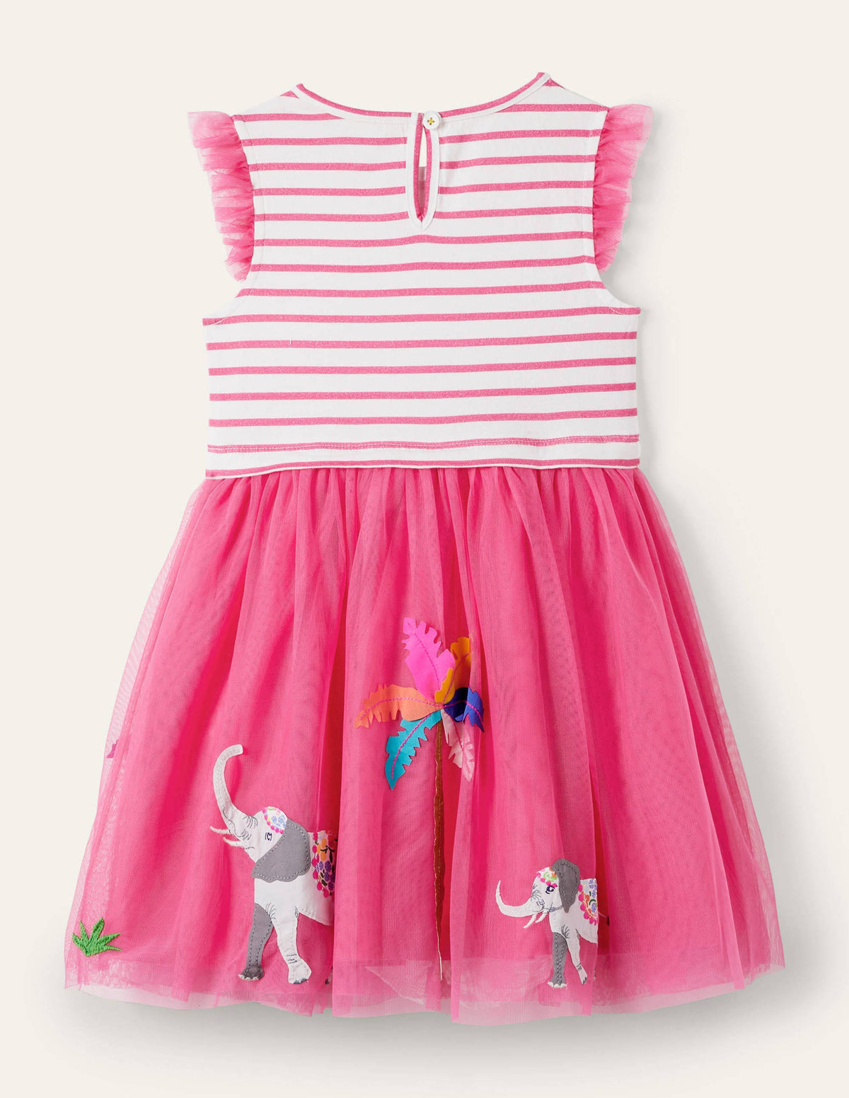 Tulle Dress-Tutti Fruity Elephants - Image 2
