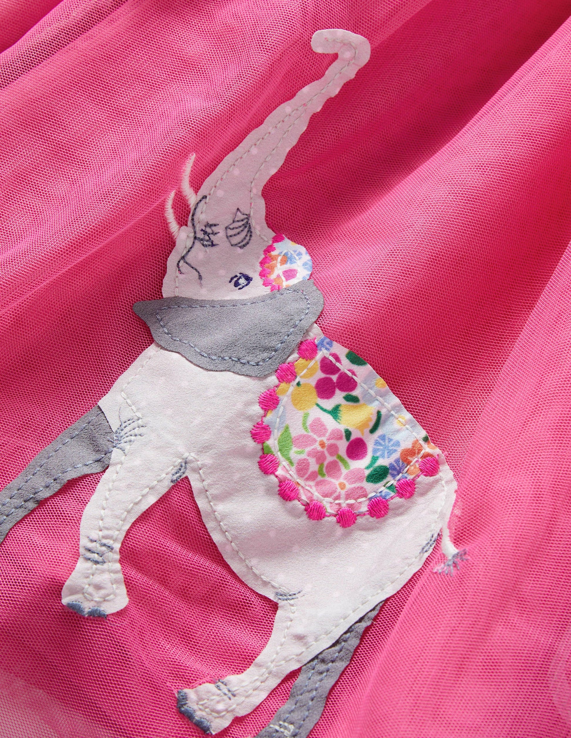 Tulle Dress-Tutti Fruity Elephants-3