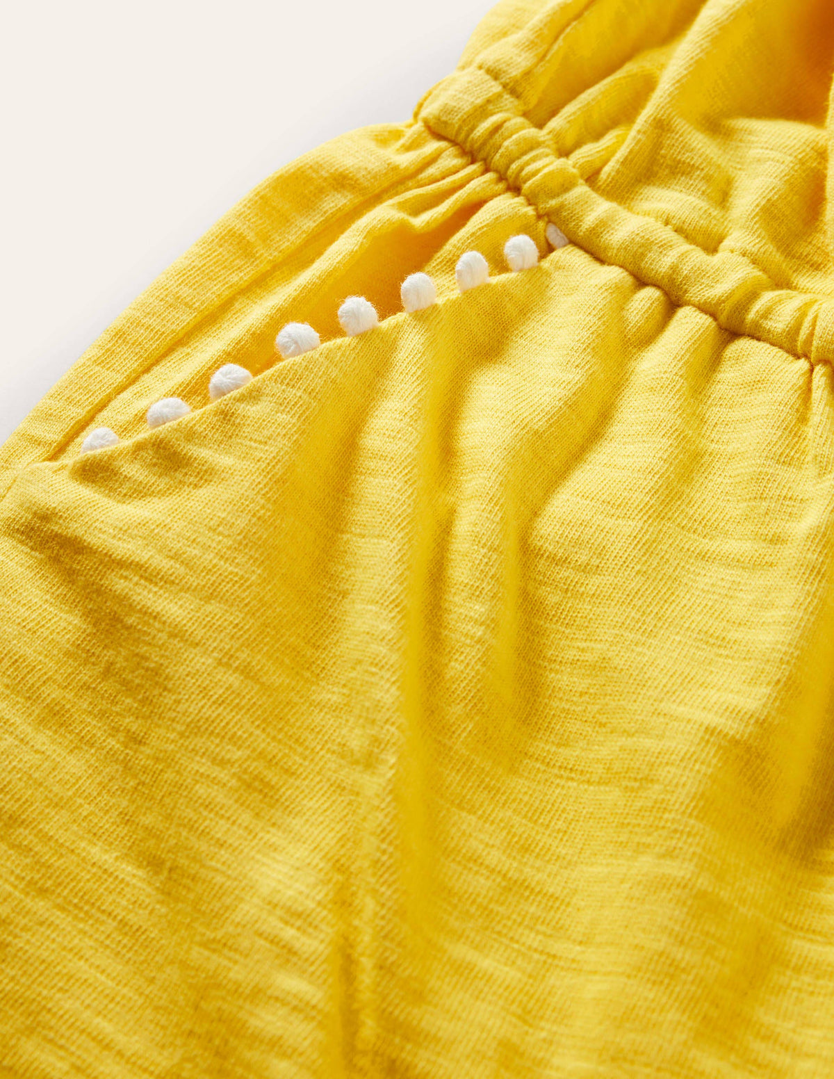 Charlie Pom Jersey Romper-Daffodil - Image 3