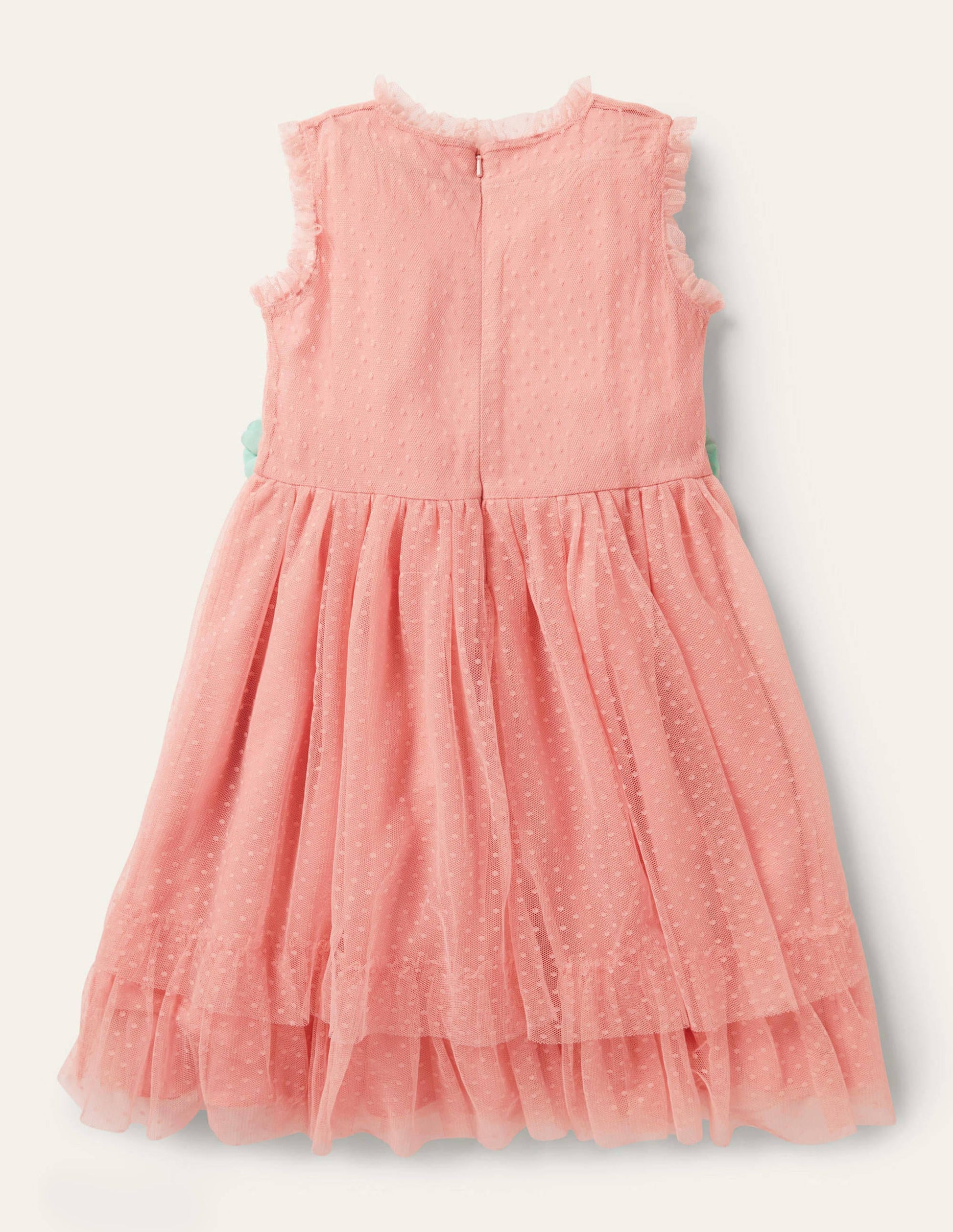 Floral Corsage Dress-Almond Blossom Pink-2