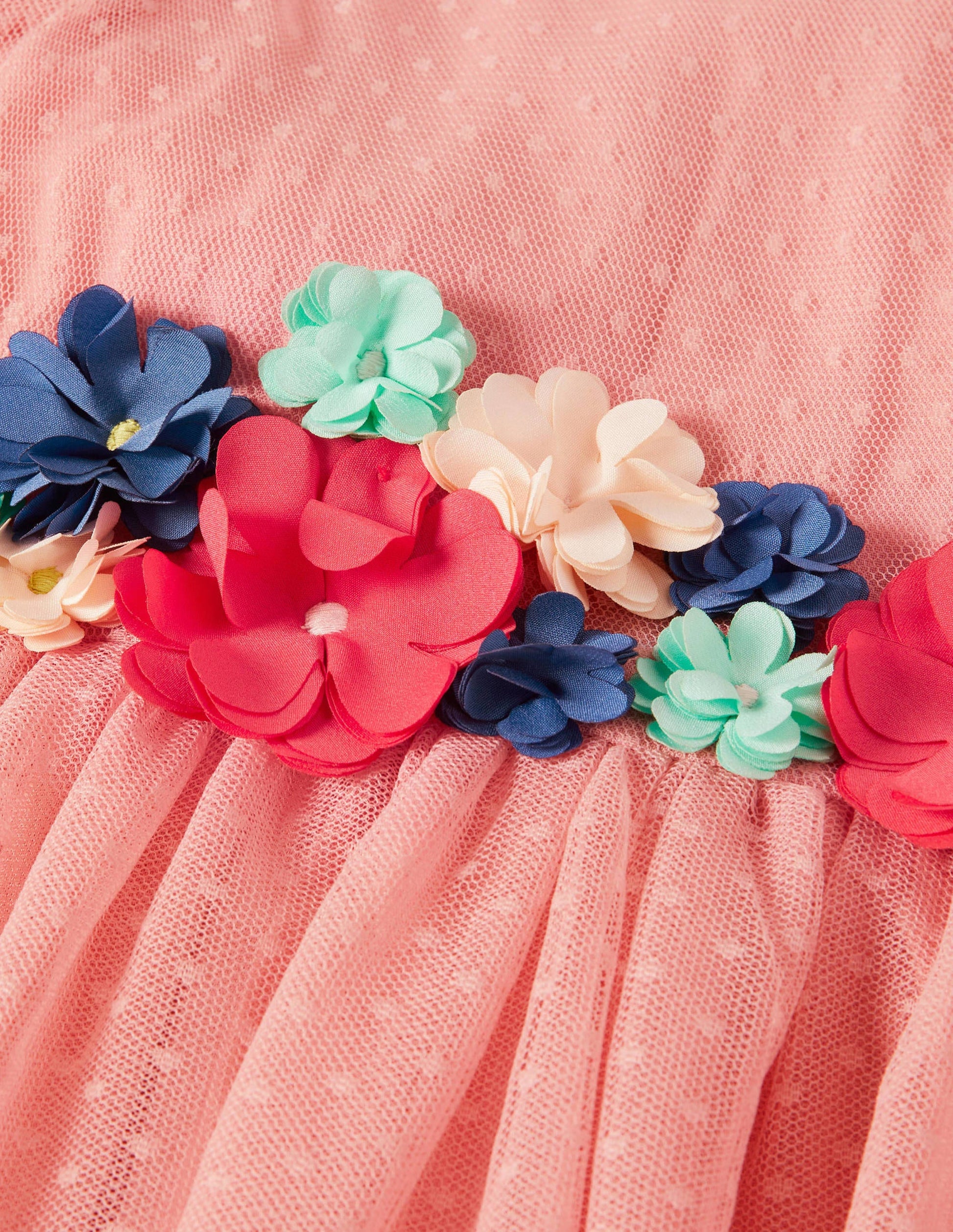 Floral Corsage Dress-Almond Blossom Pink-3