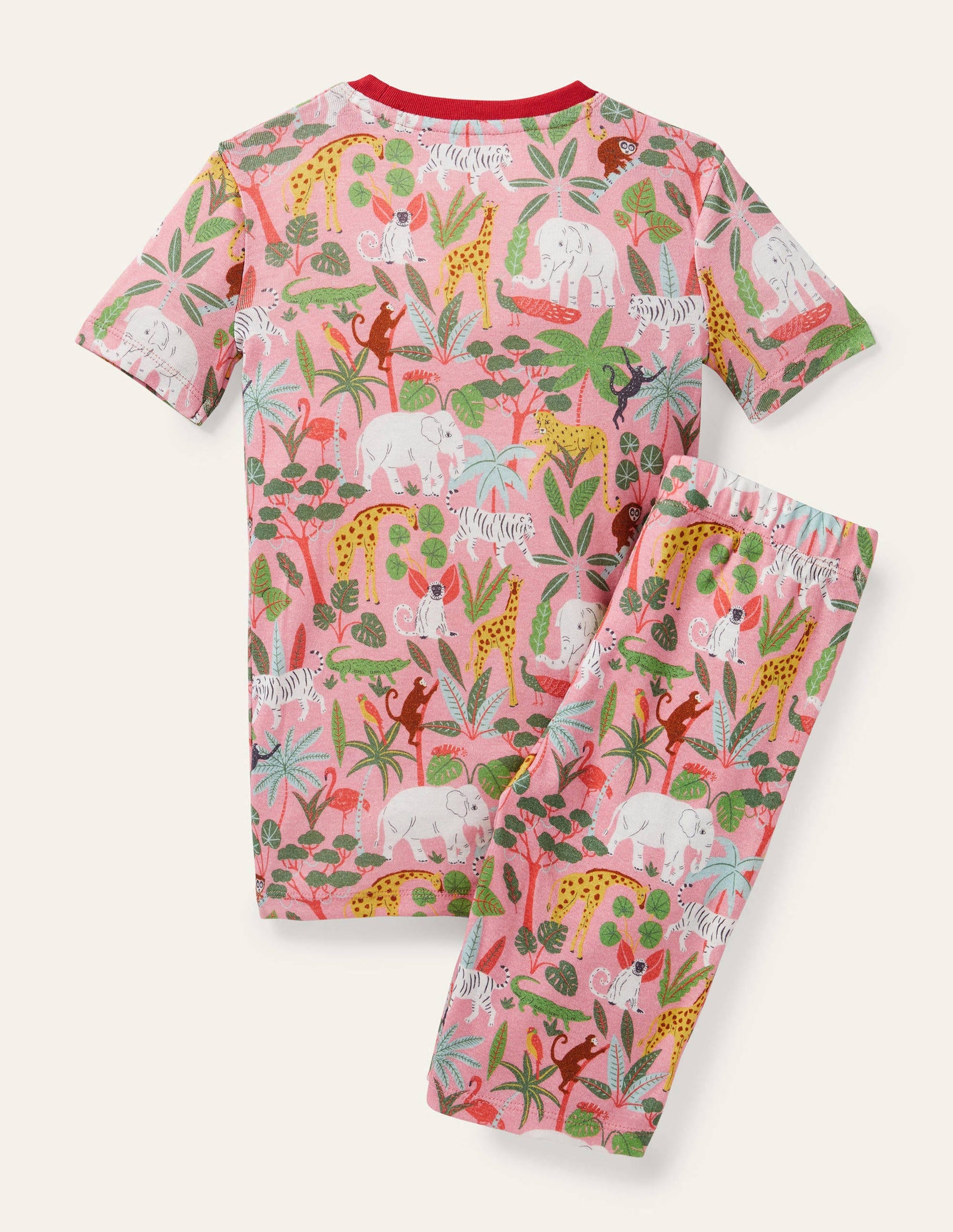 Snug Glow-in-the-dark Pajamas-Pink Lemonade Jungle-2