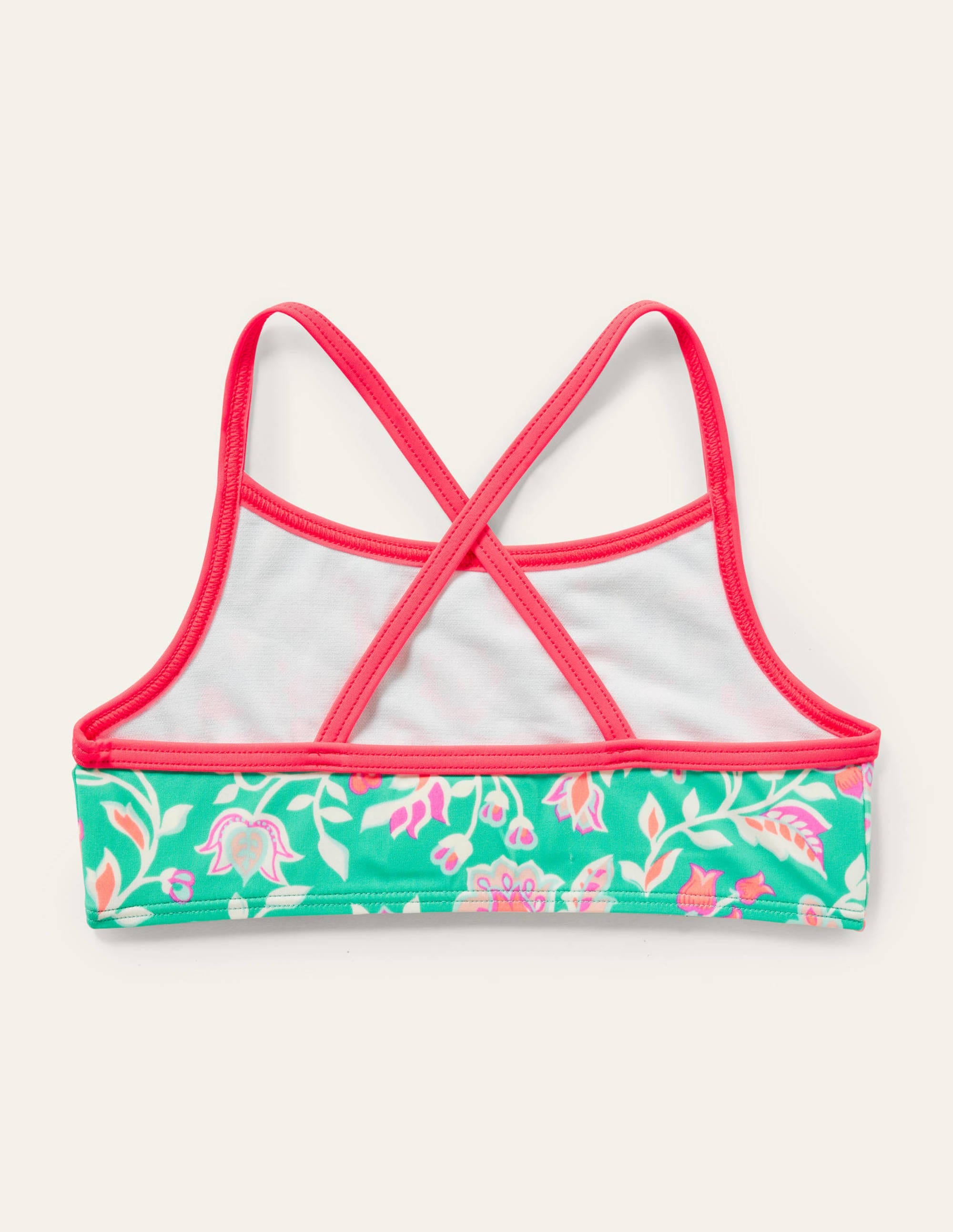 Patterned Bikini Top-Tropical Green Paisley - Image 2