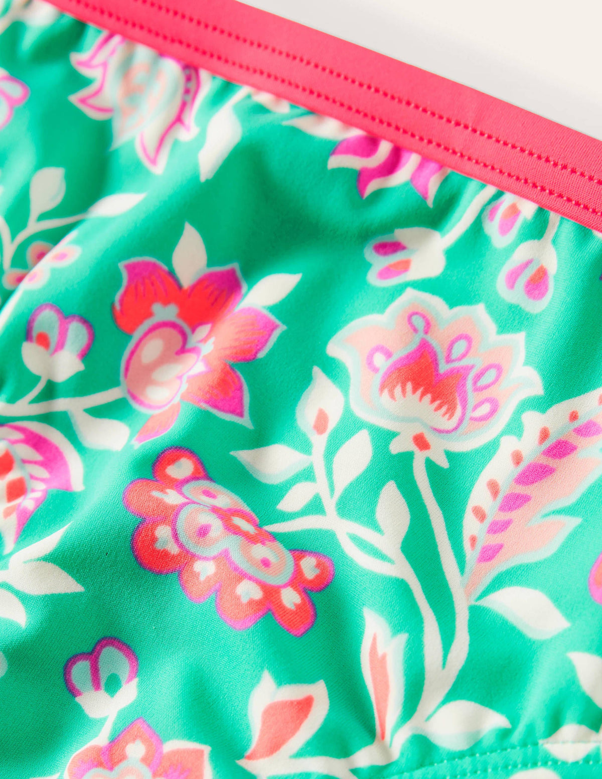 Patterned Bikini Bottoms-Tropical Green Paisley-3