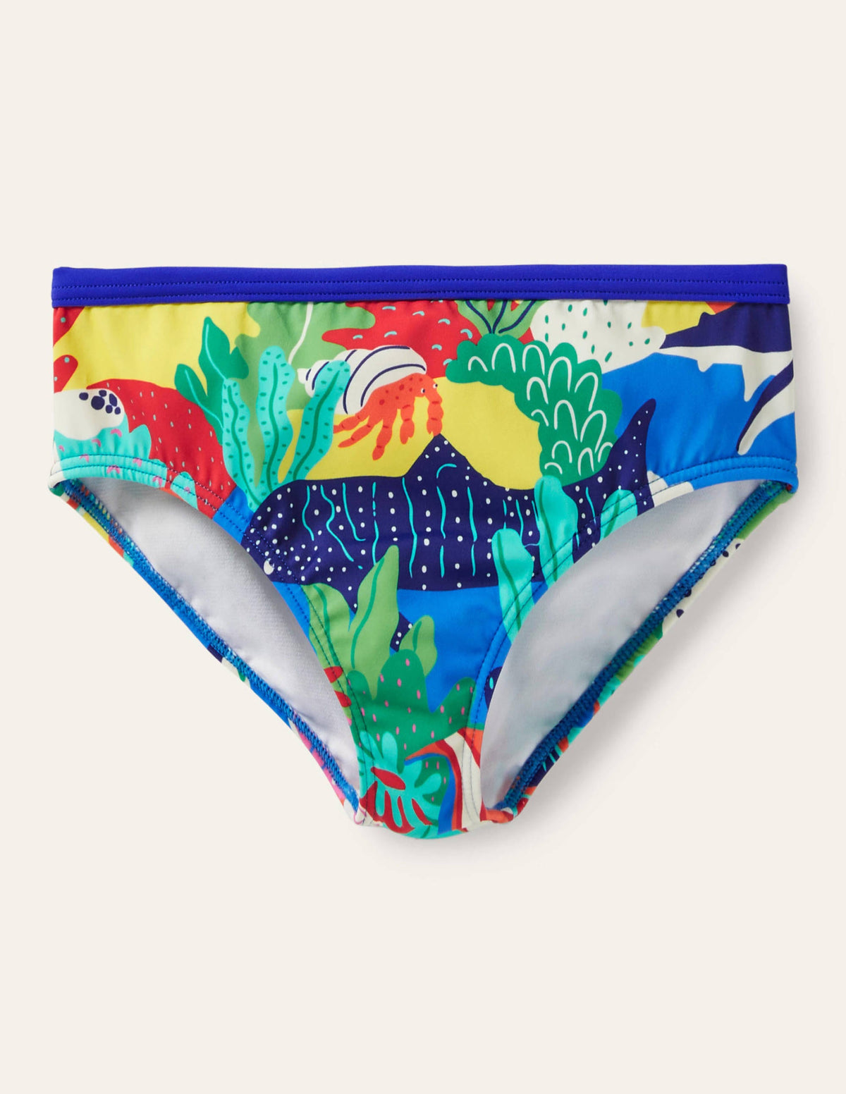 Patterned Bikini Bottoms-Multi Rainbow Reef-1