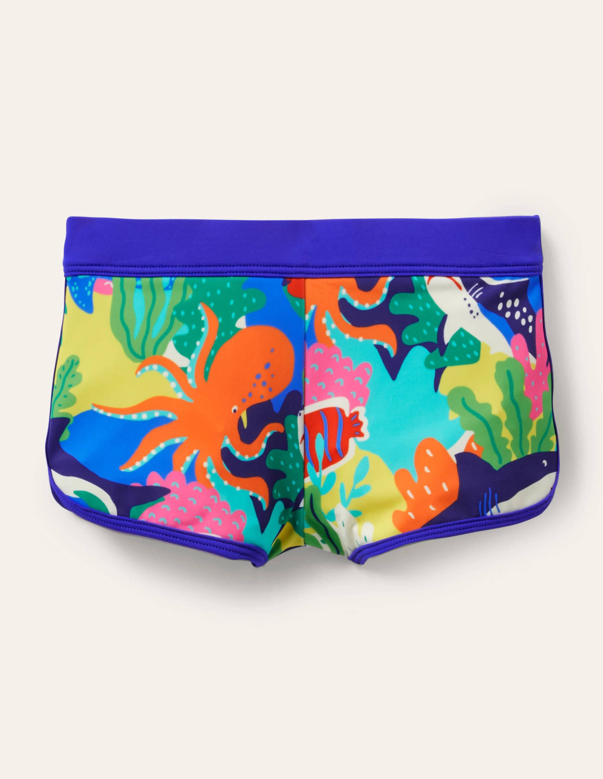 Patterned Swim Shorts-Multi Rainbow Reef - Image 1