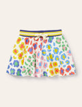 Printed Jersey Skort-Multi Medium Leopard