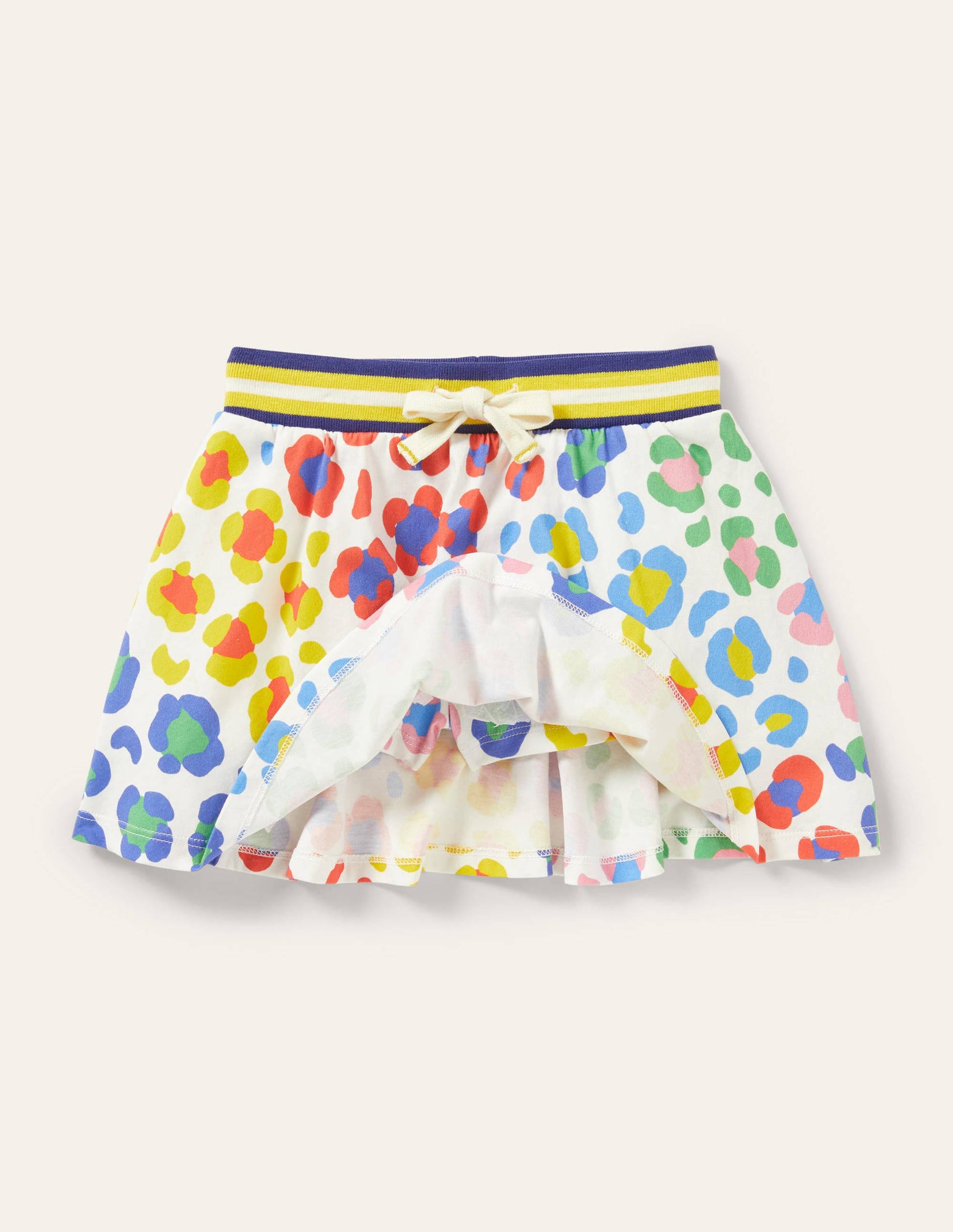 Printed Jersey Skort-Multi Medium Leopard-4