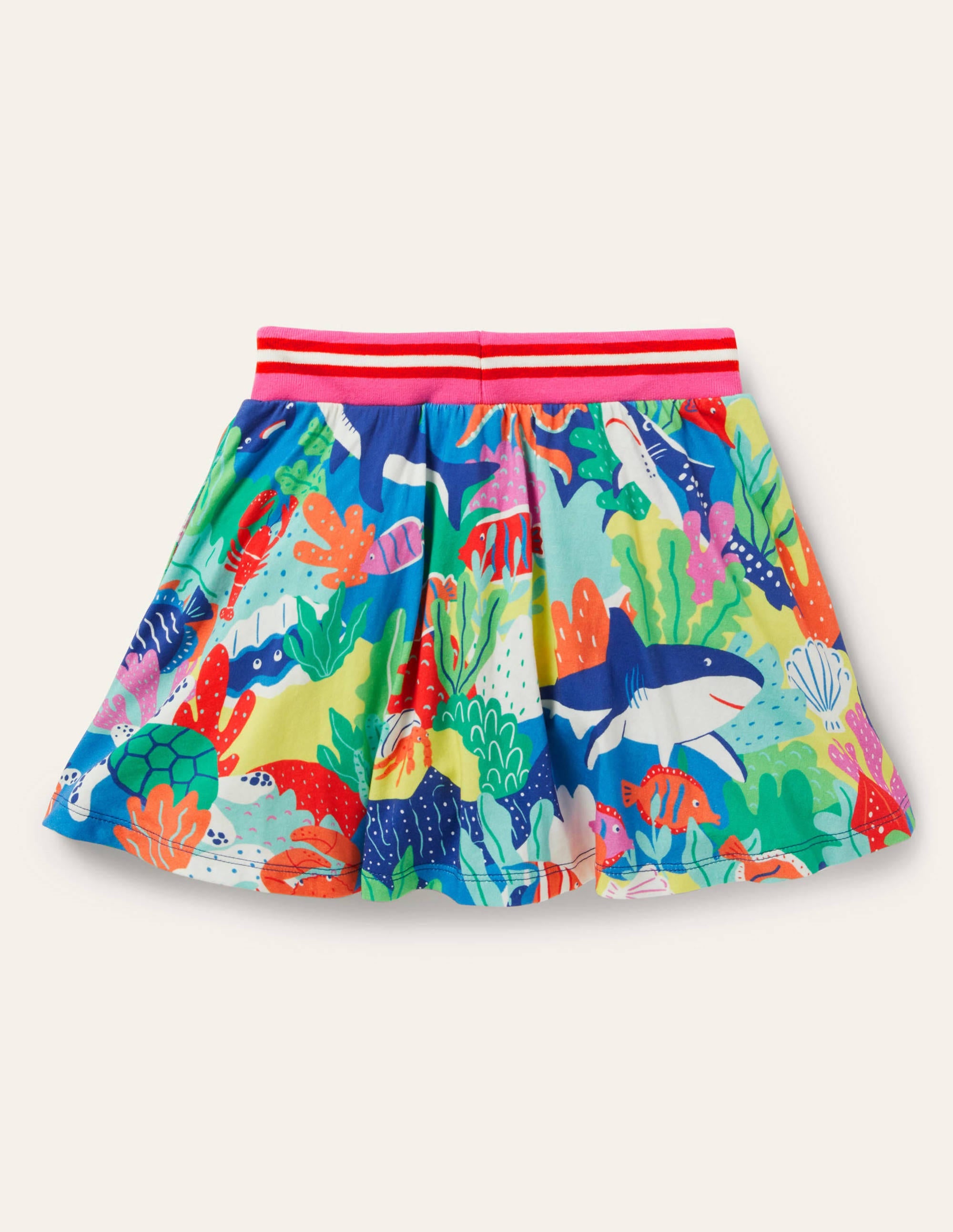 Printed Jersey Skort-Multi Rainbow Reef - Image 2