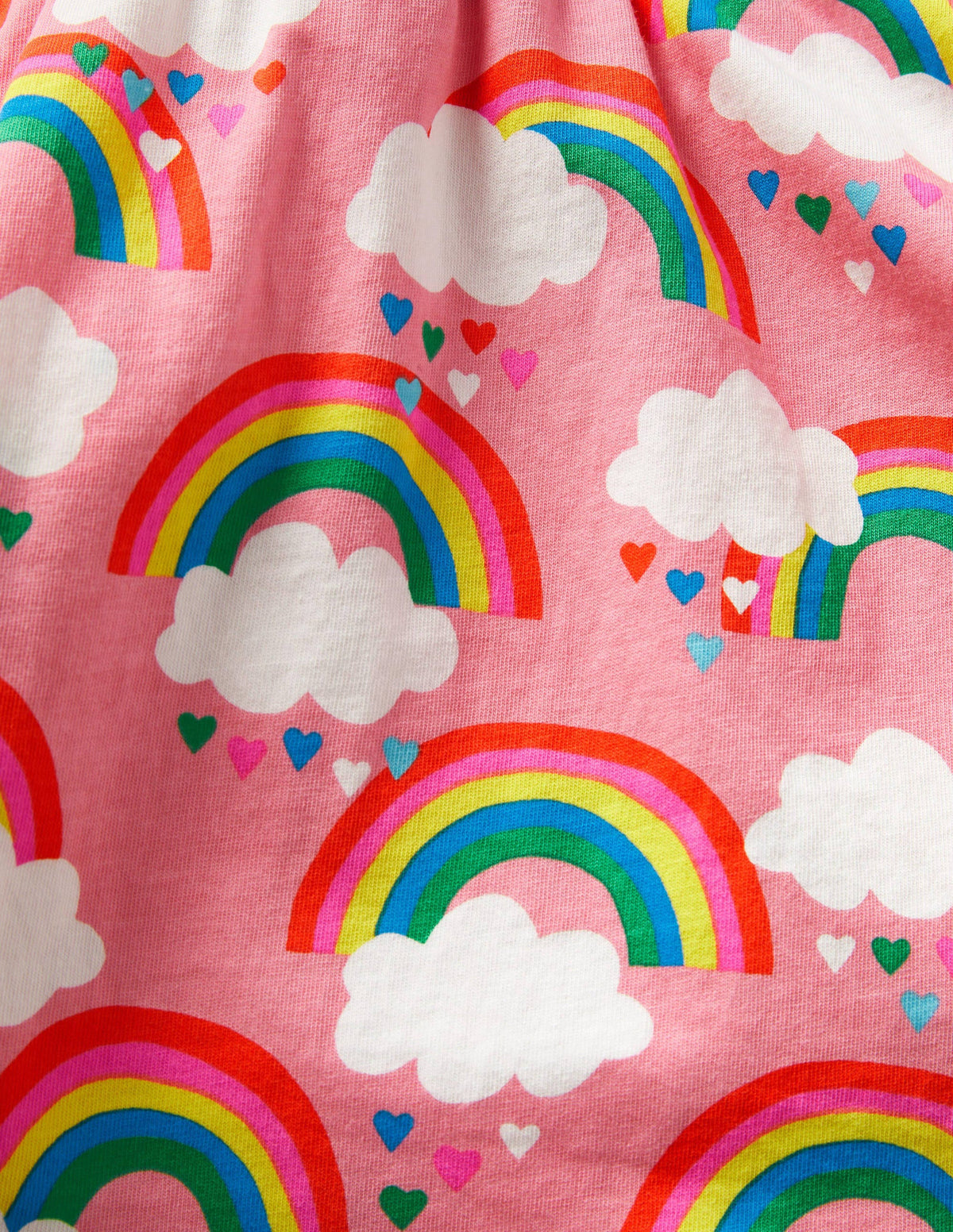 Printed Jersey Skort-Pink Lemonade Rainbows - Image 3