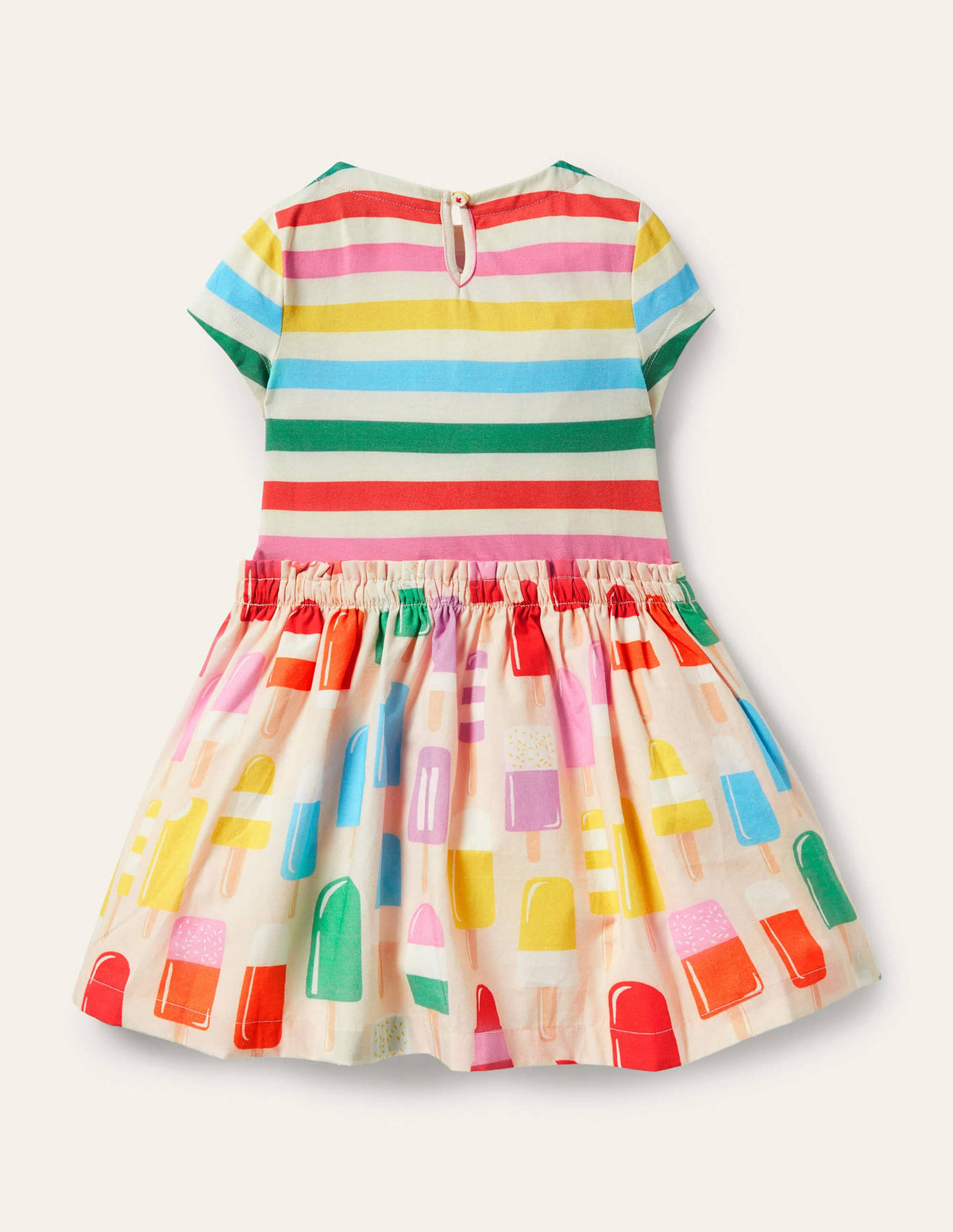 Short-sleeve Hotchpotch Dress-Provence Dusty Pink Lollies - Image 2