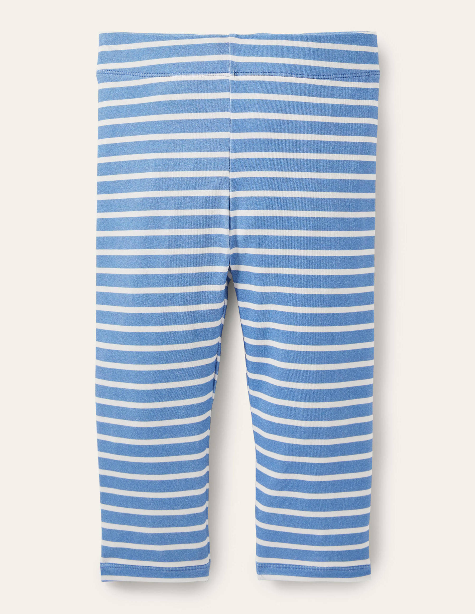 Fun Cropped Leggings-Bahama Blue/Ivory - Image 2